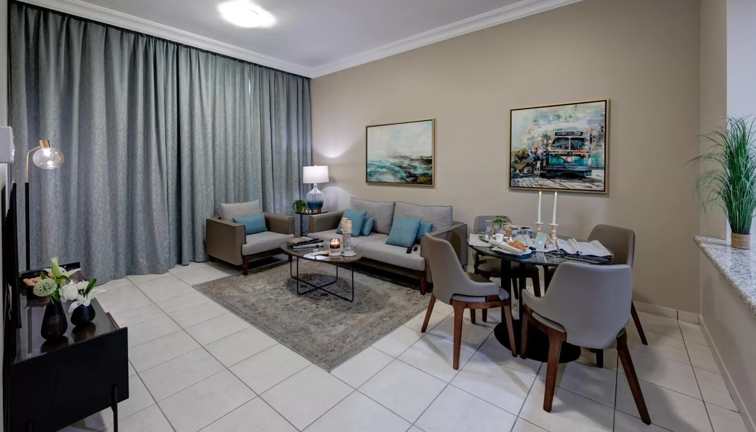 Living room in Al Nakheel Hotel Apartments Abu Dhabi