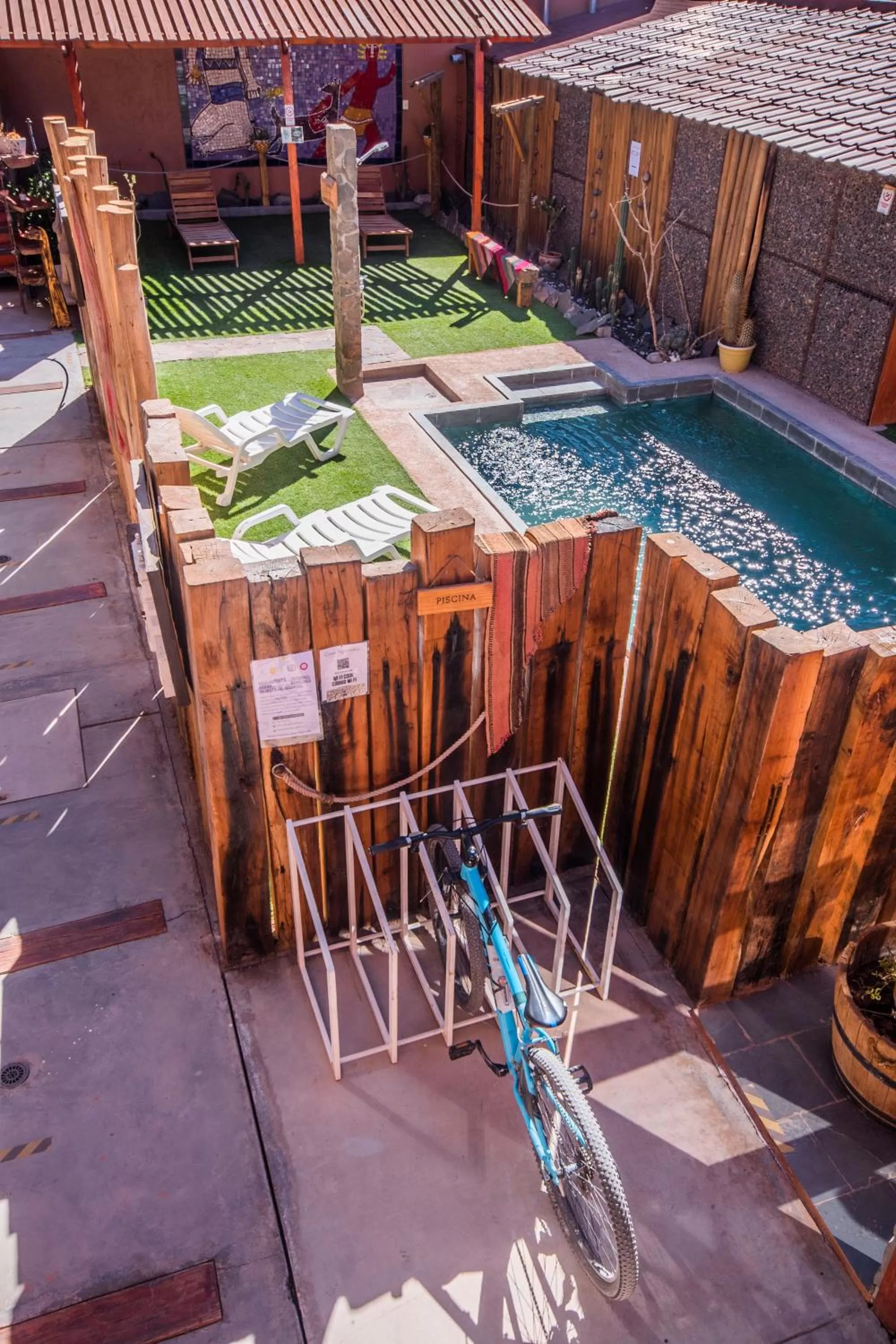 Pool view in Hotel Casa Algarrobo