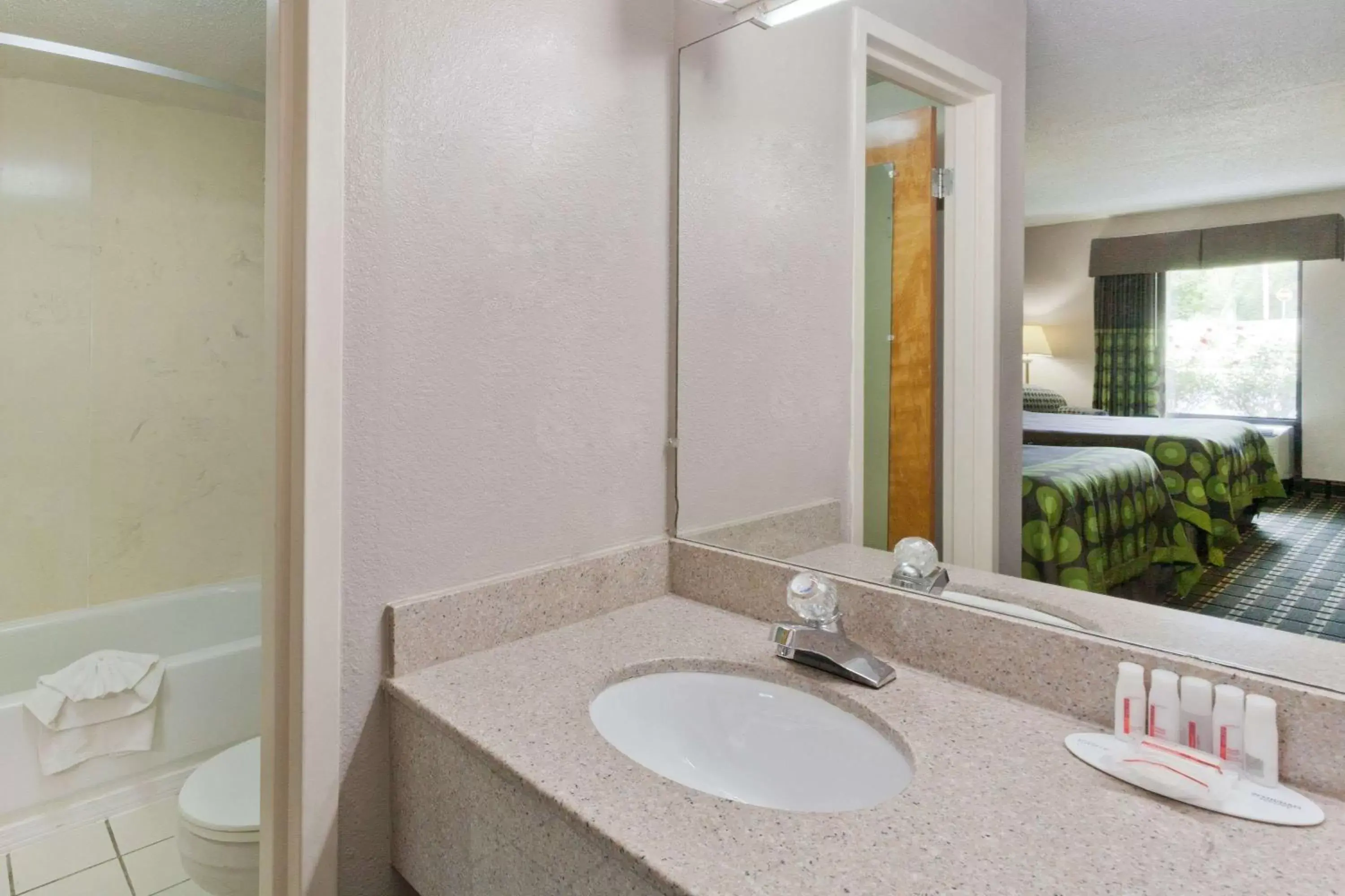 Bathroom in Super 8 by Wyndham Knoxville West/Farragut