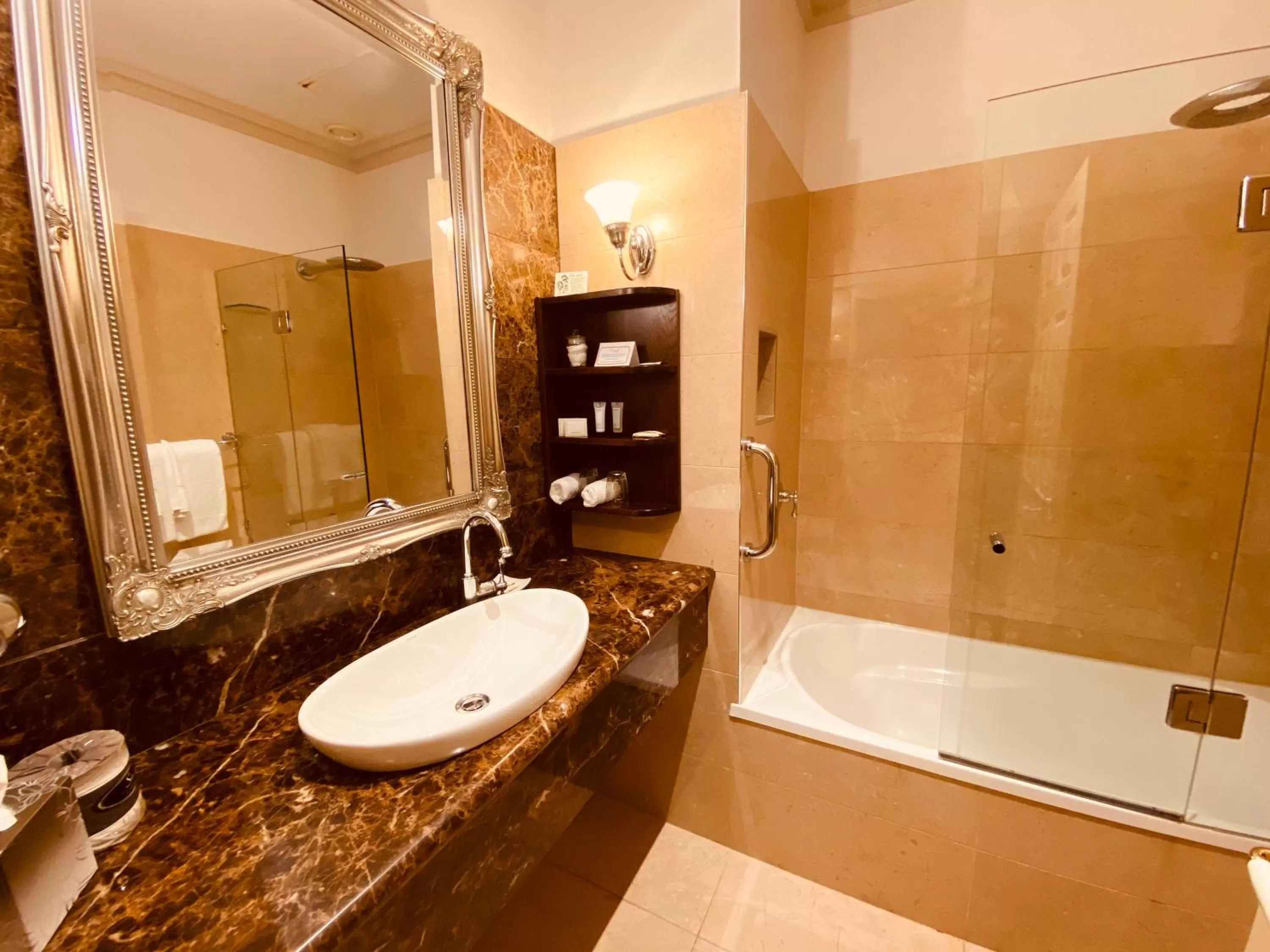 Shower in Royal Albert Hotel