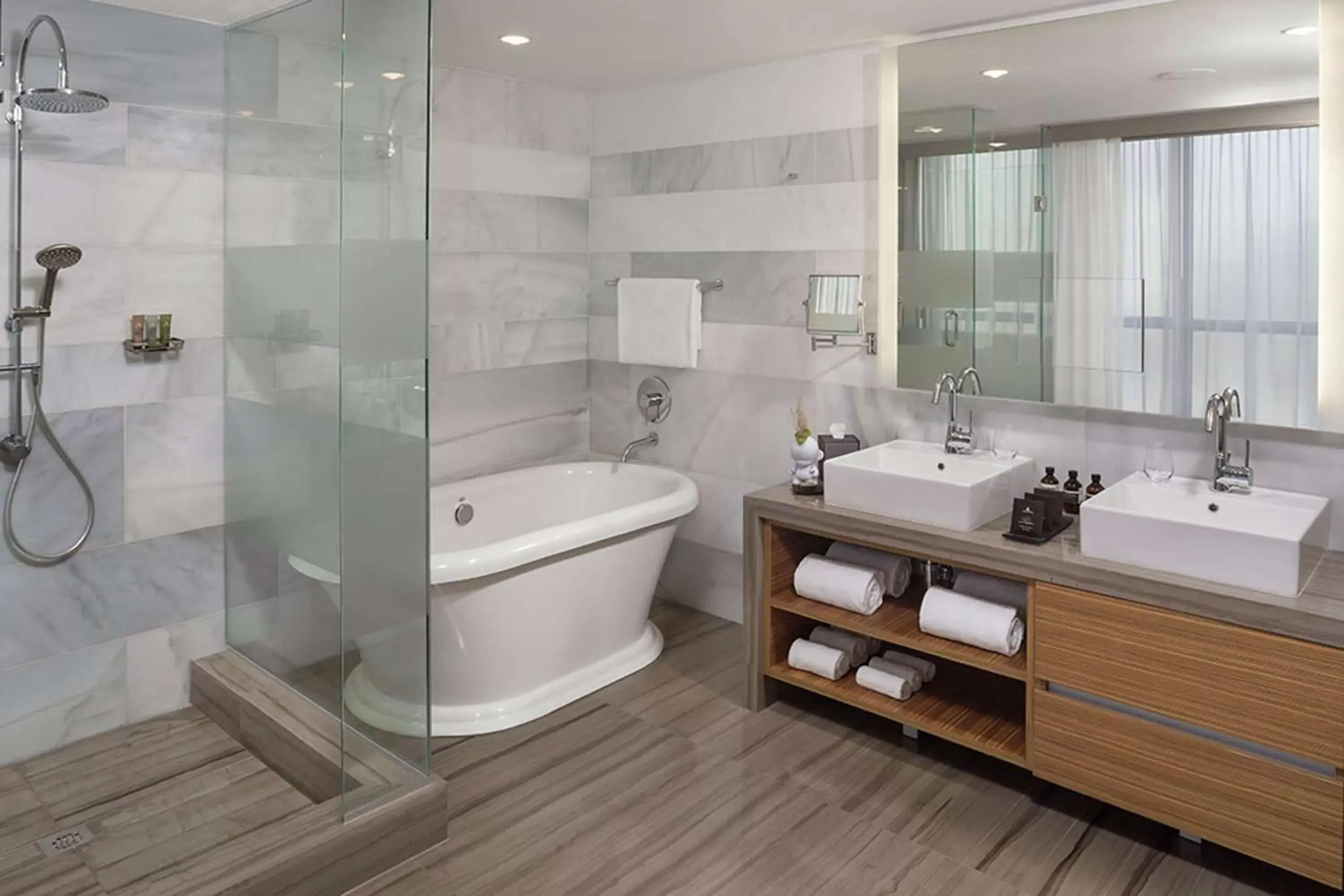 Bathroom in The Gabriel Miami Downtown, Curio Collection by Hilton