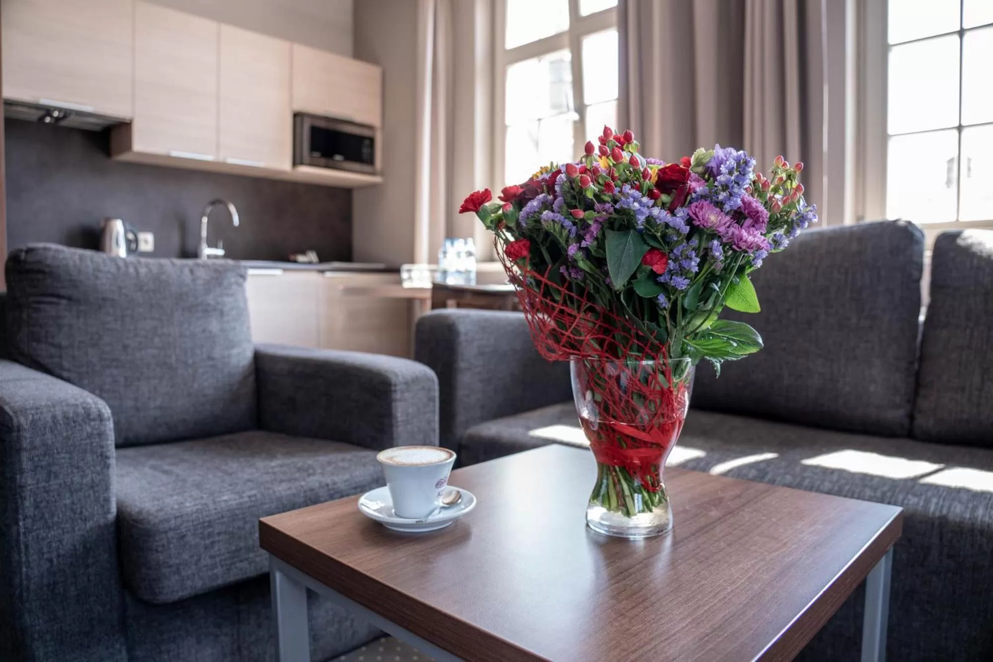 Kitchen or kitchenette in Apart Neptun