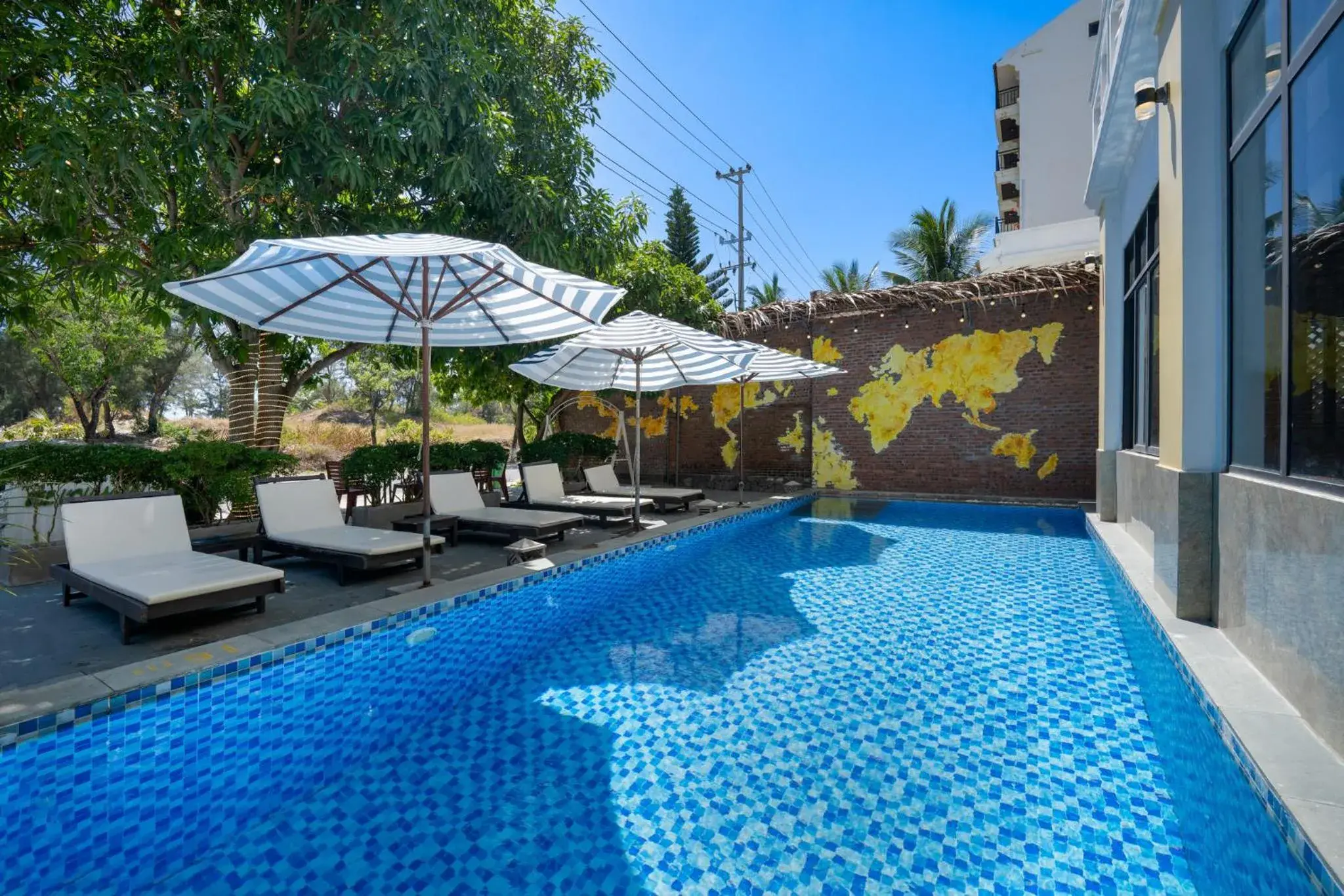 Patio, Swimming Pool in Viet Long Hoi An Beach Hotel