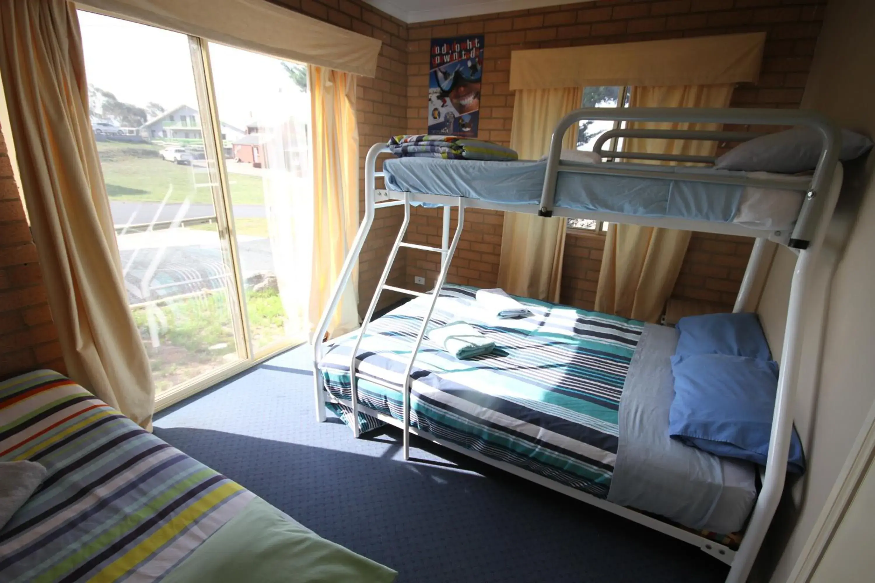 Bed, Bunk Bed in Acacia Snowy Motel