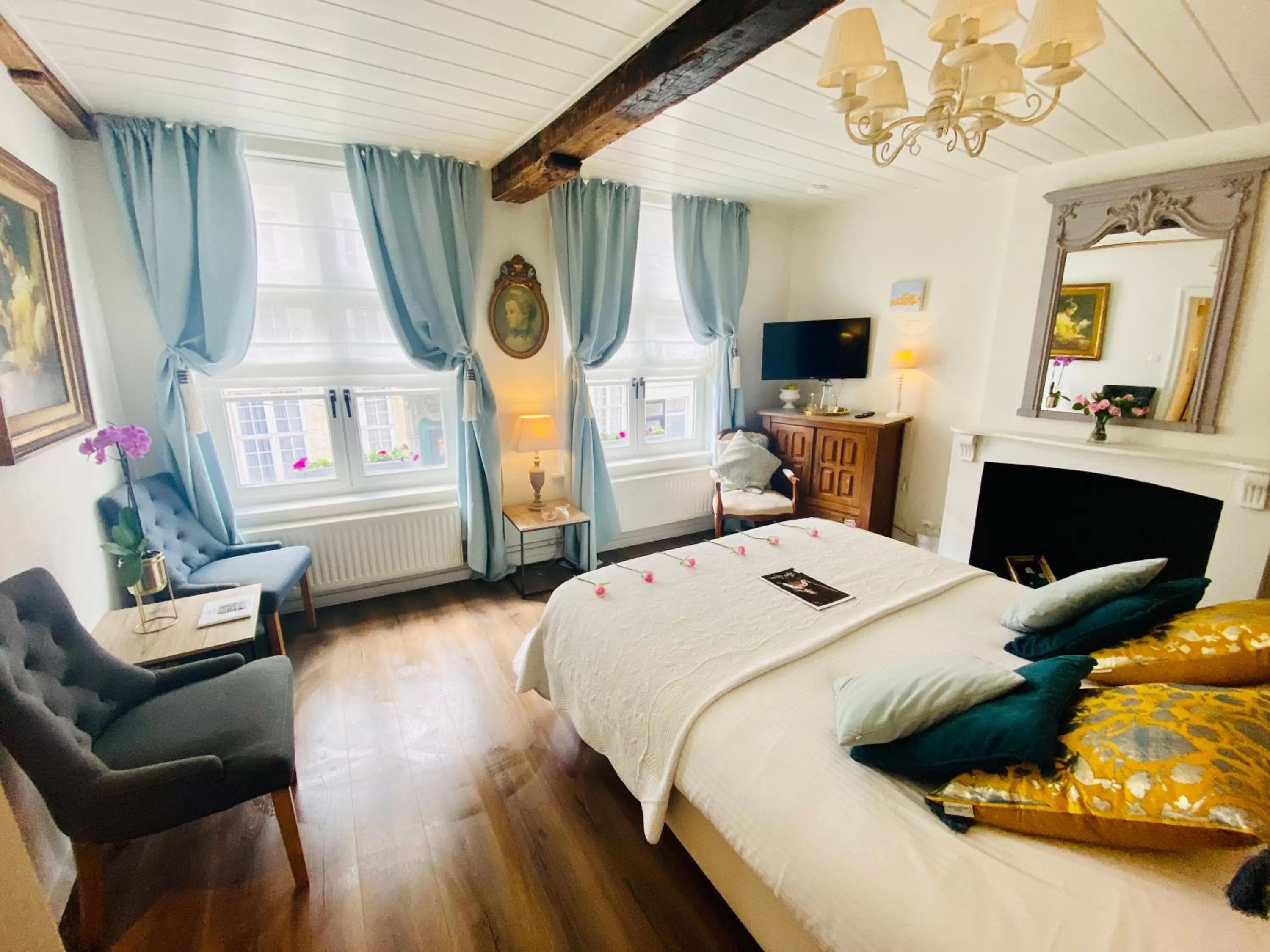 Bed in The White Queen B&B