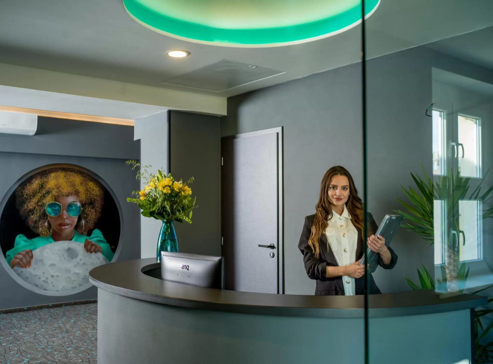 Staff in Rooftop Planet Prague Hotel