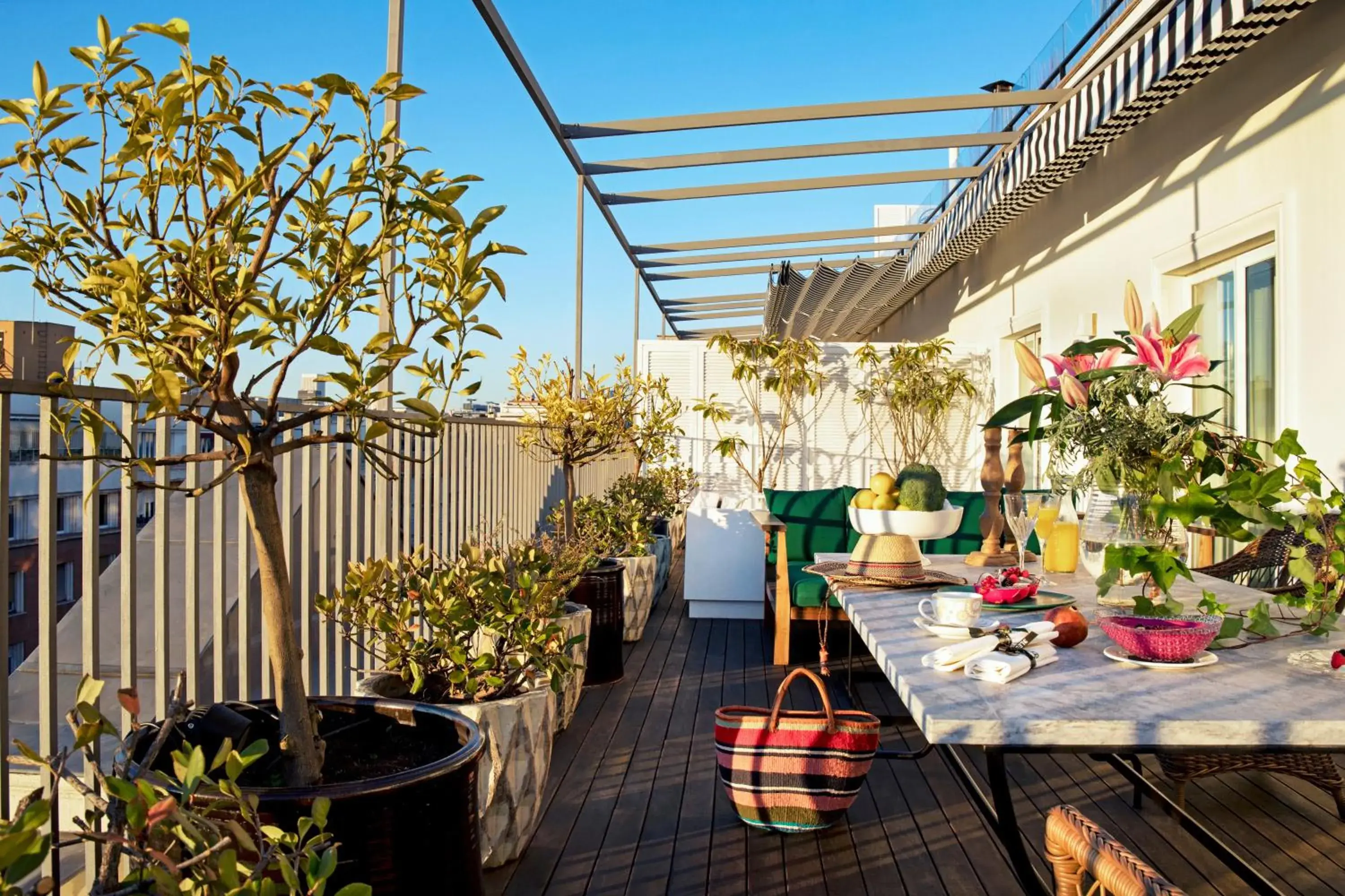 Balcony/Terrace in BLESS Hotel Madrid - The Leading Hotels of the World