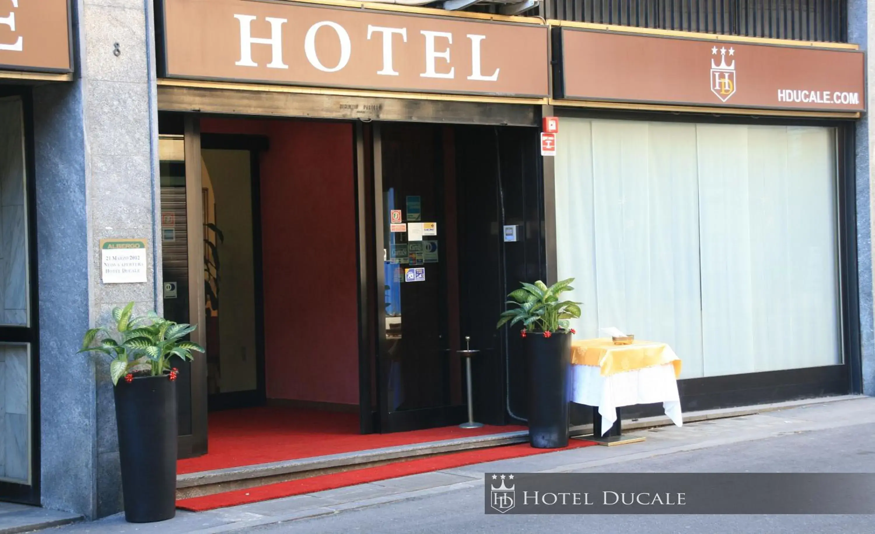 Facade/entrance in Hotel Ducale
