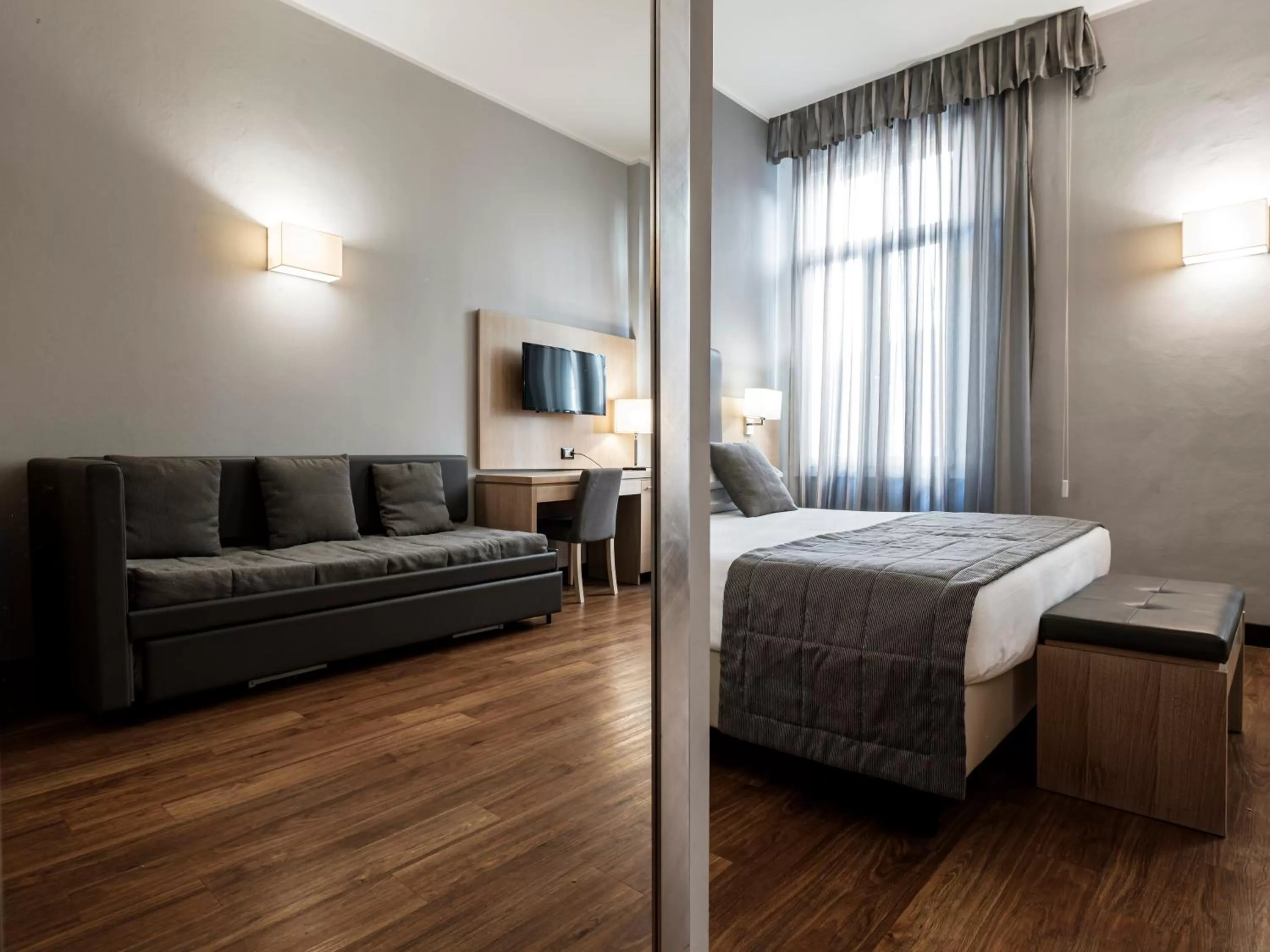 Bed in Hotel Accademia