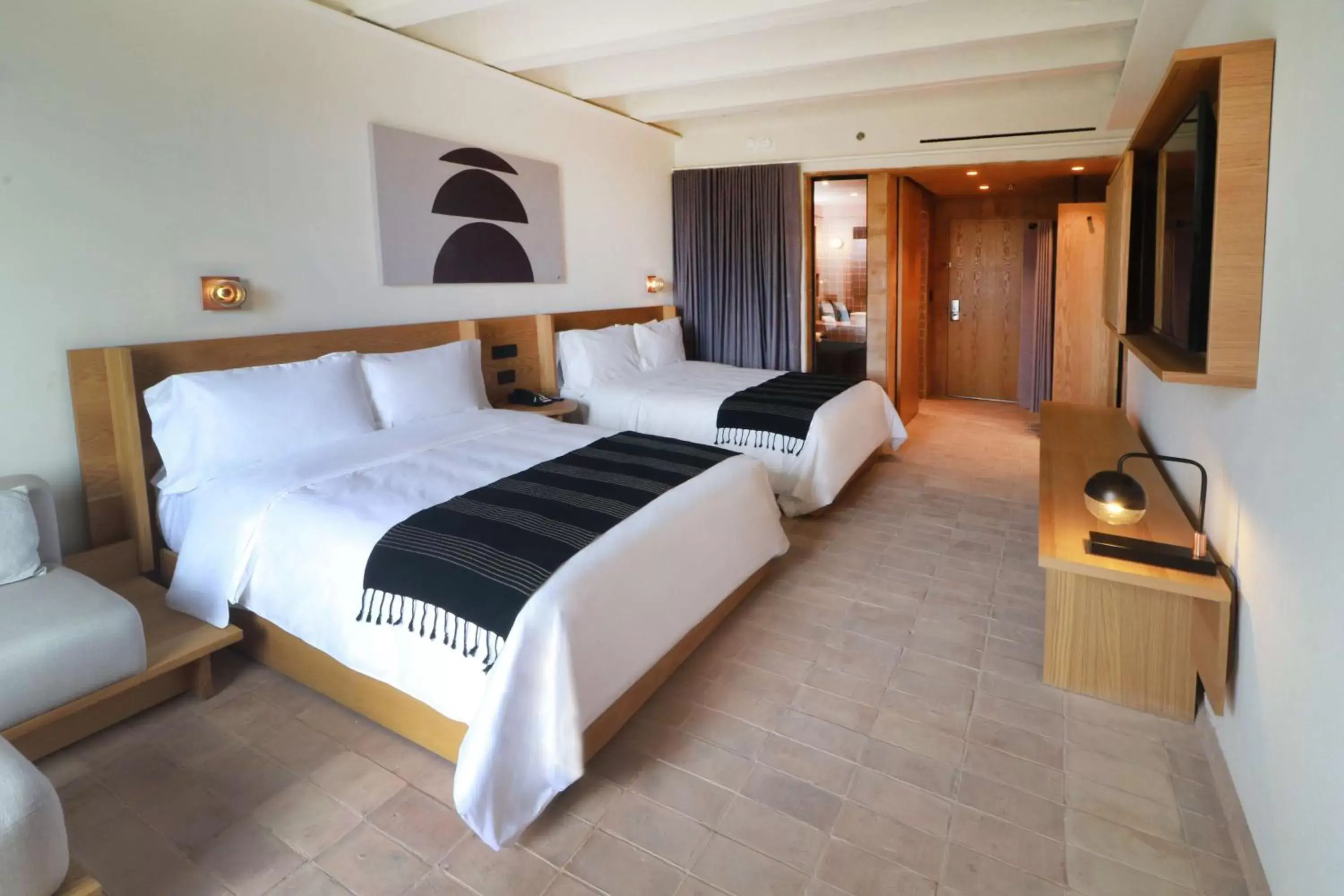 Bed in Albor San Miguel de Allende, Tapestry Collection by Hilton Bed in Albor San Miguel de Allende, Tapestry Collection by Hilton