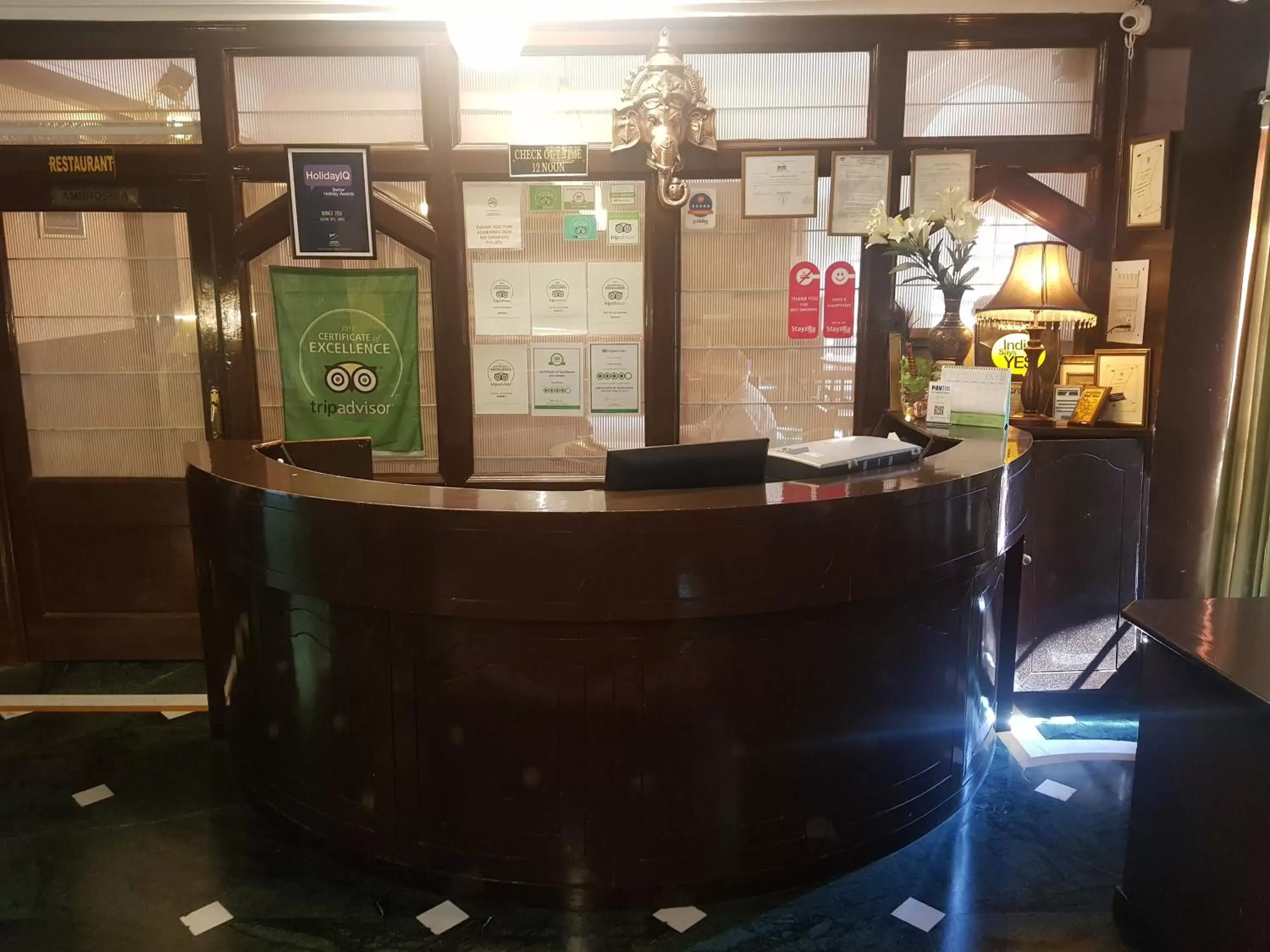 Lobby or reception in Hotel Silverine Lobby or reception in Hotel Silverine