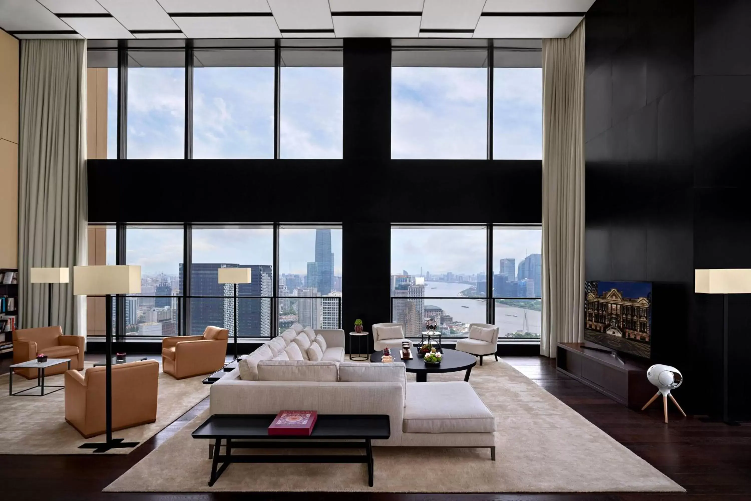 Living room in Bulgari Hotel Shanghai