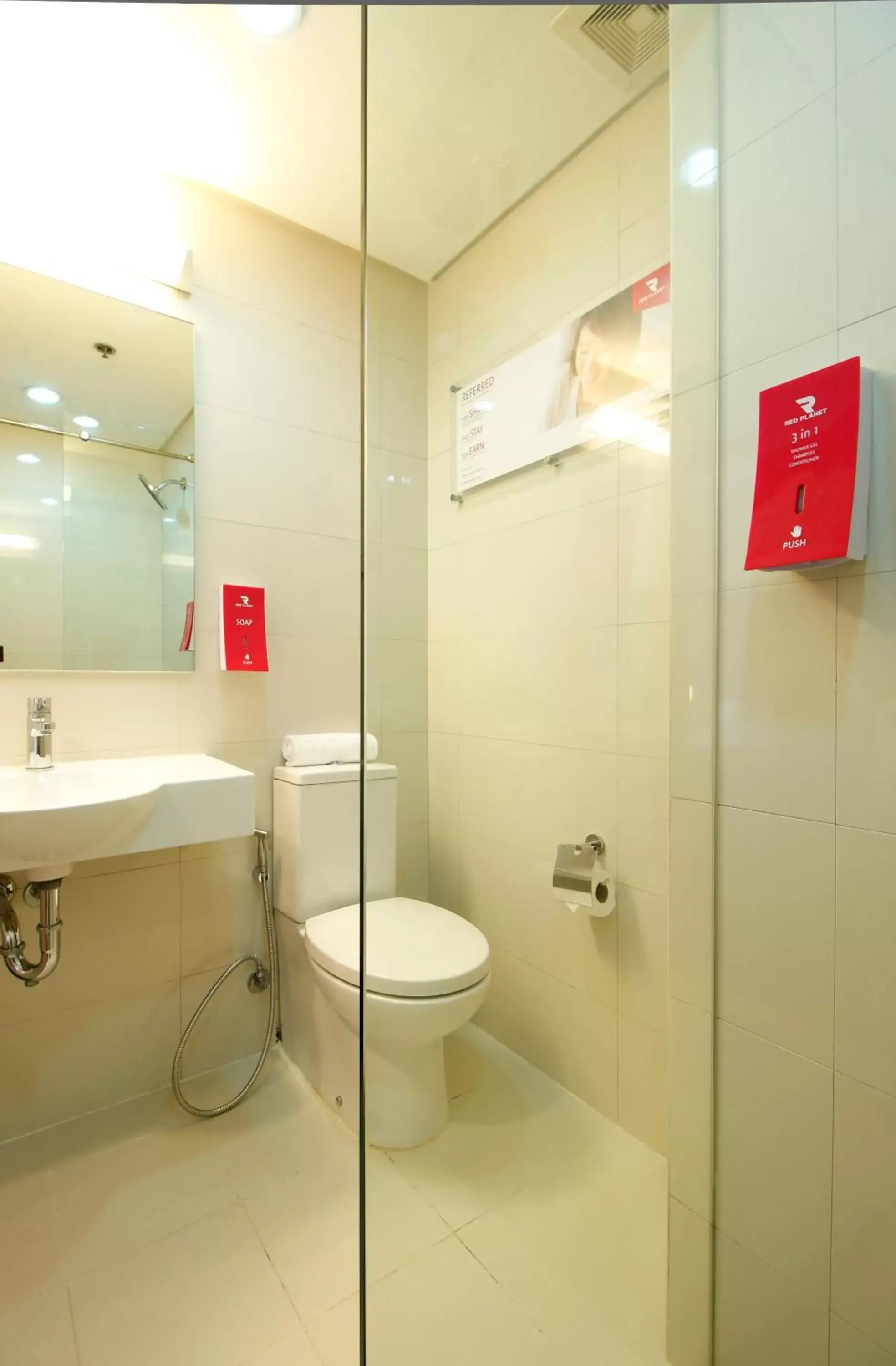 Toilet, Bathroom in Red Planet Makati Avenue Manila