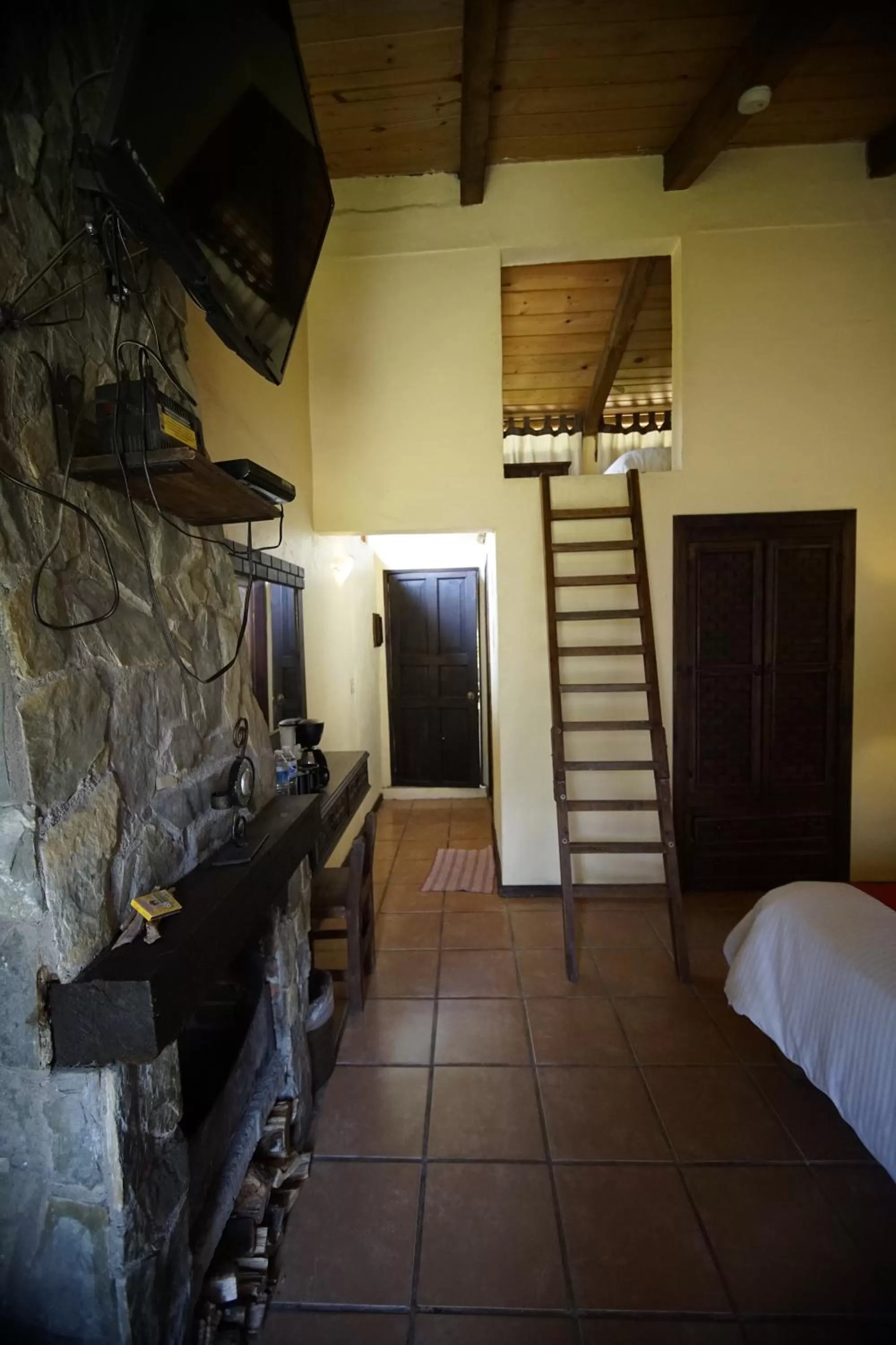 Bed in Cabañas La Cascada