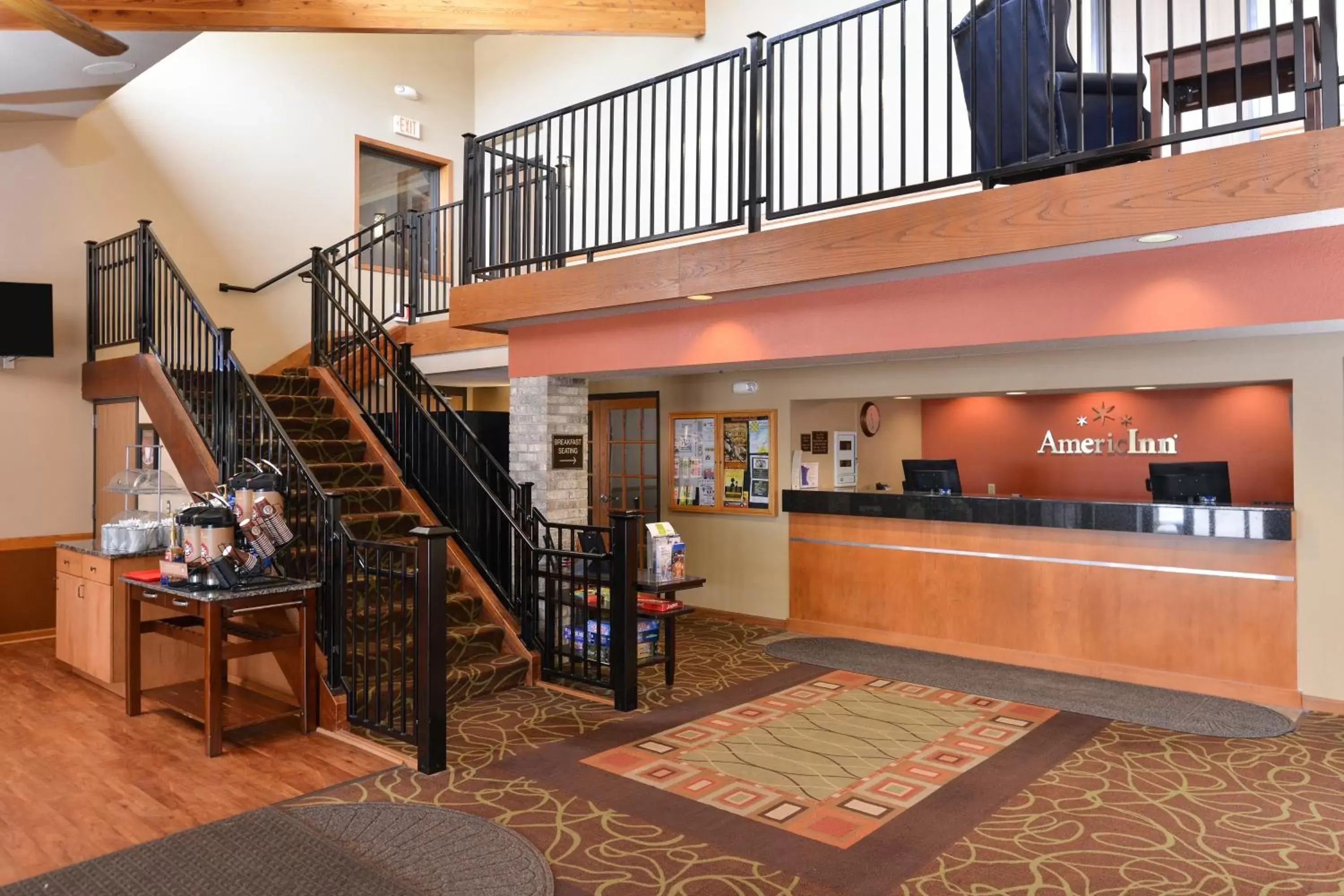 Lobby or reception, Lobby/Reception in AmericInn by Wyndham Fergus Falls Conference Center