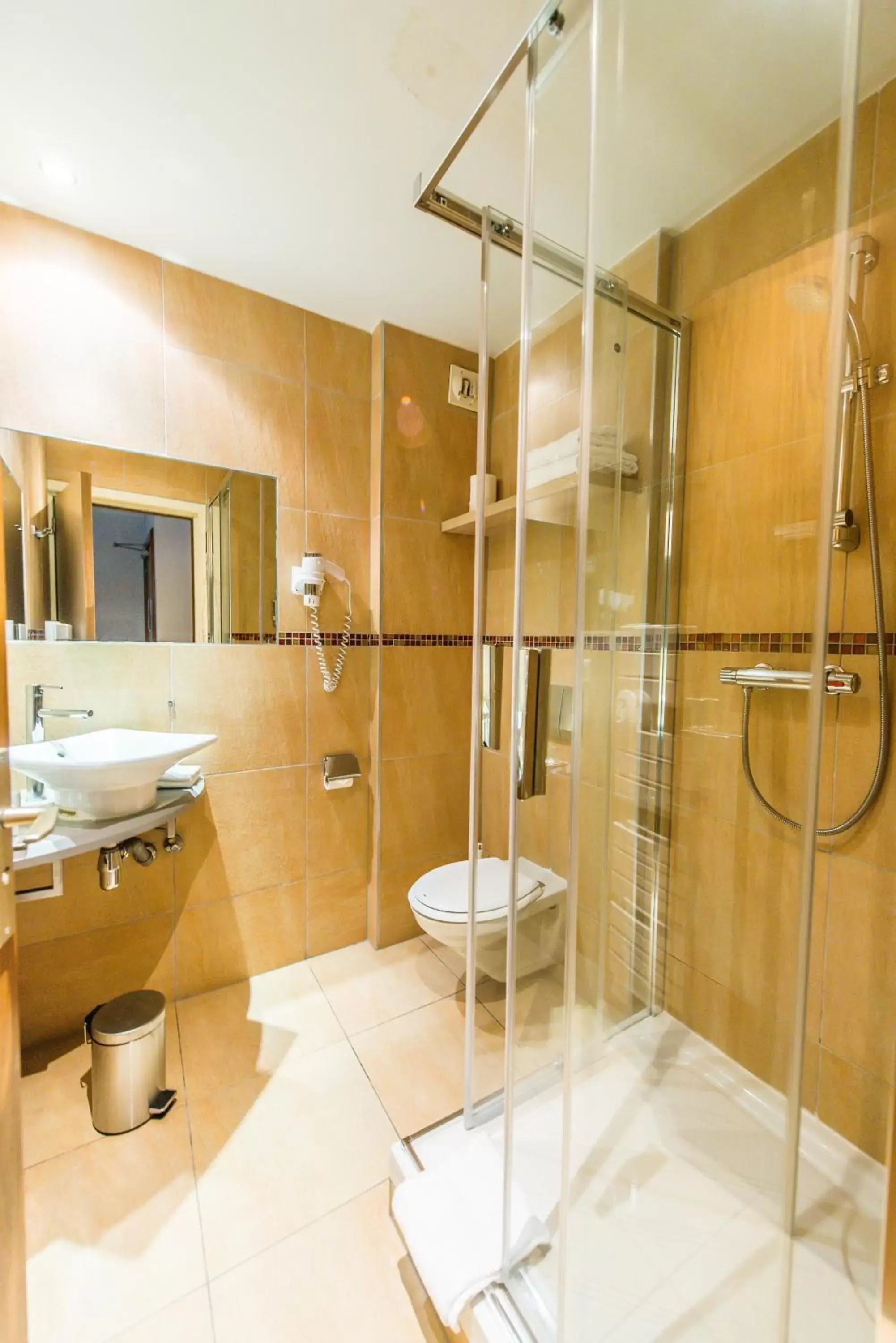 Shower, Bathroom in Hôtel Au Lion