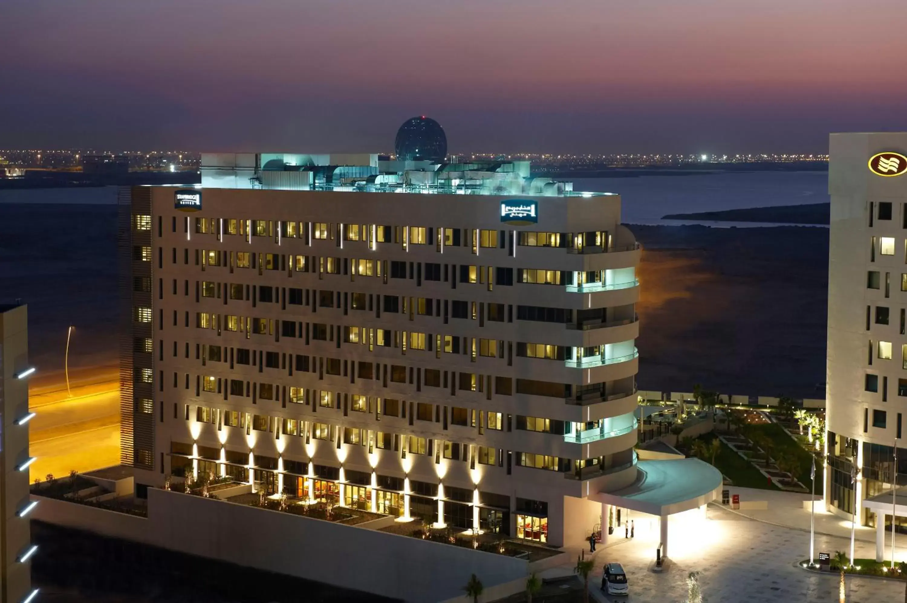 Property building in Staybridge Suites Yas Island Abu Dhabi, an IHG Hotel