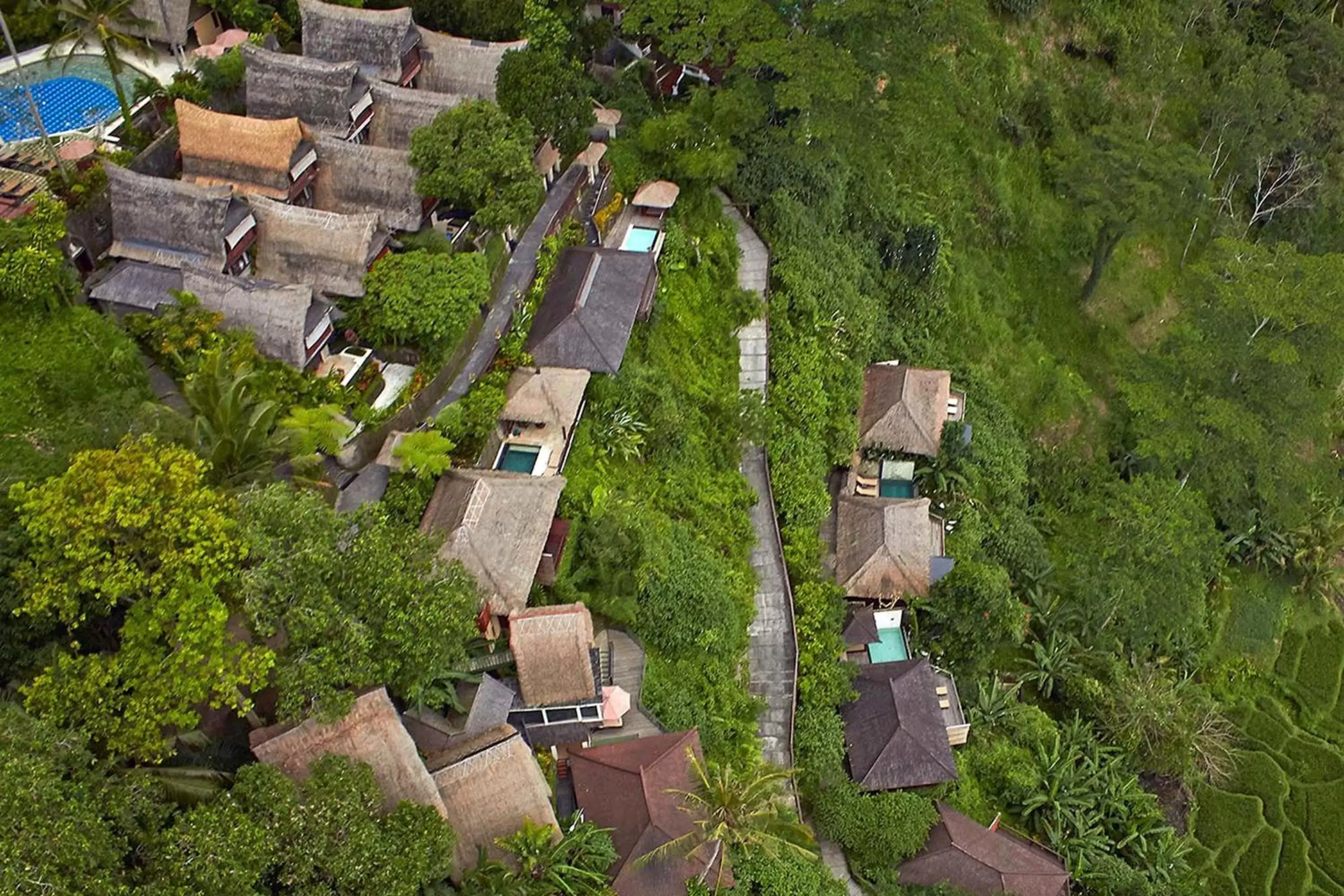 Property building, Bird's-eye View in Kupu Kupu Barong Villas and Tree Spa by L’OCCITANE
