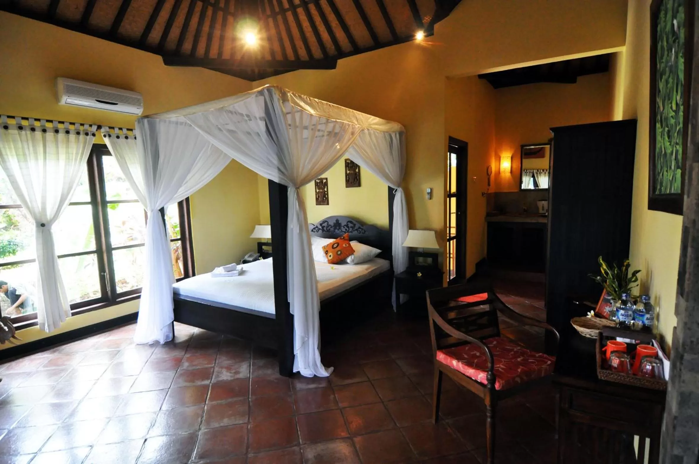 Bed in Puri Mangga Sea View Resort and Spa