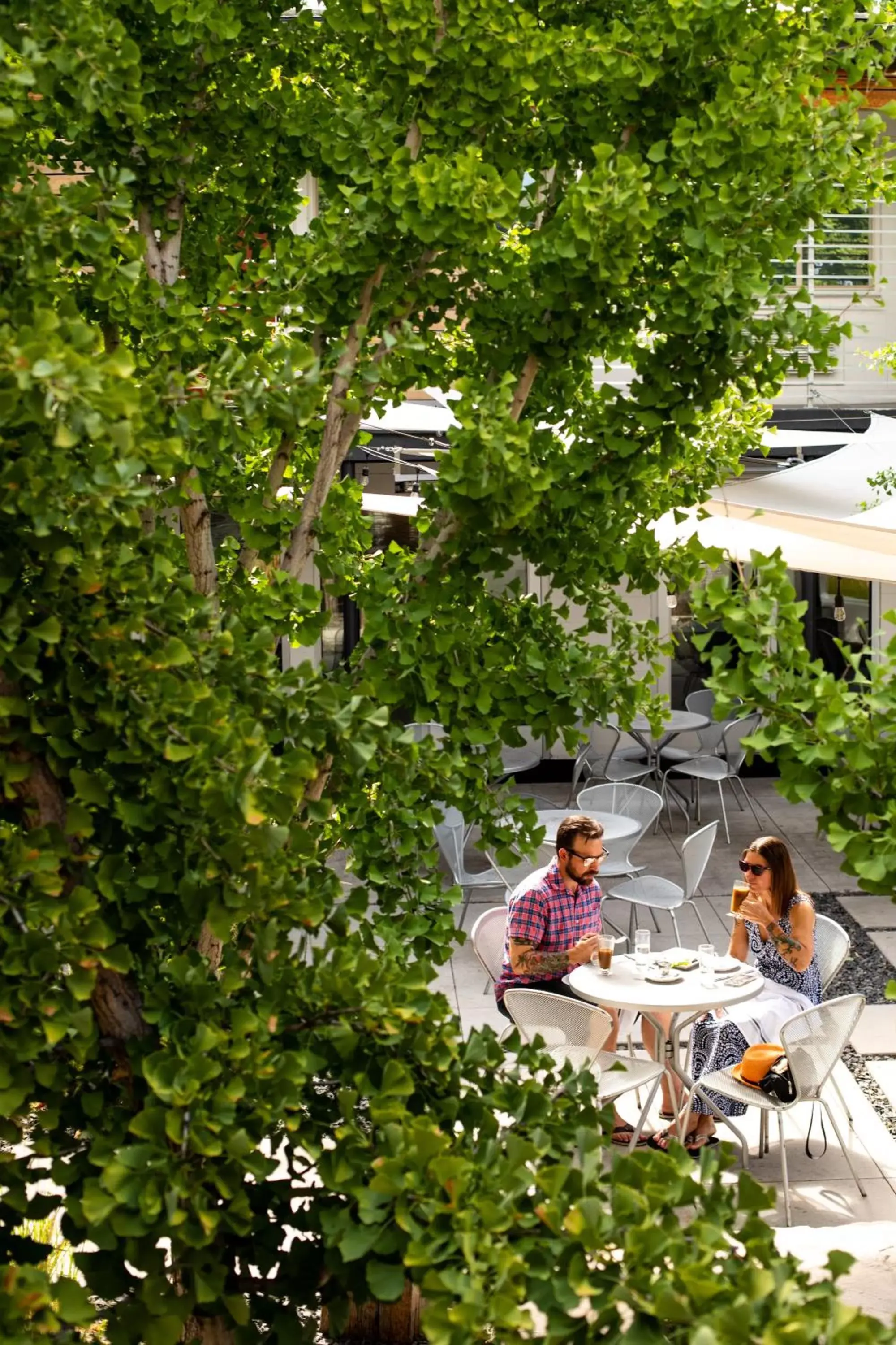 Patio in Modern Hotel