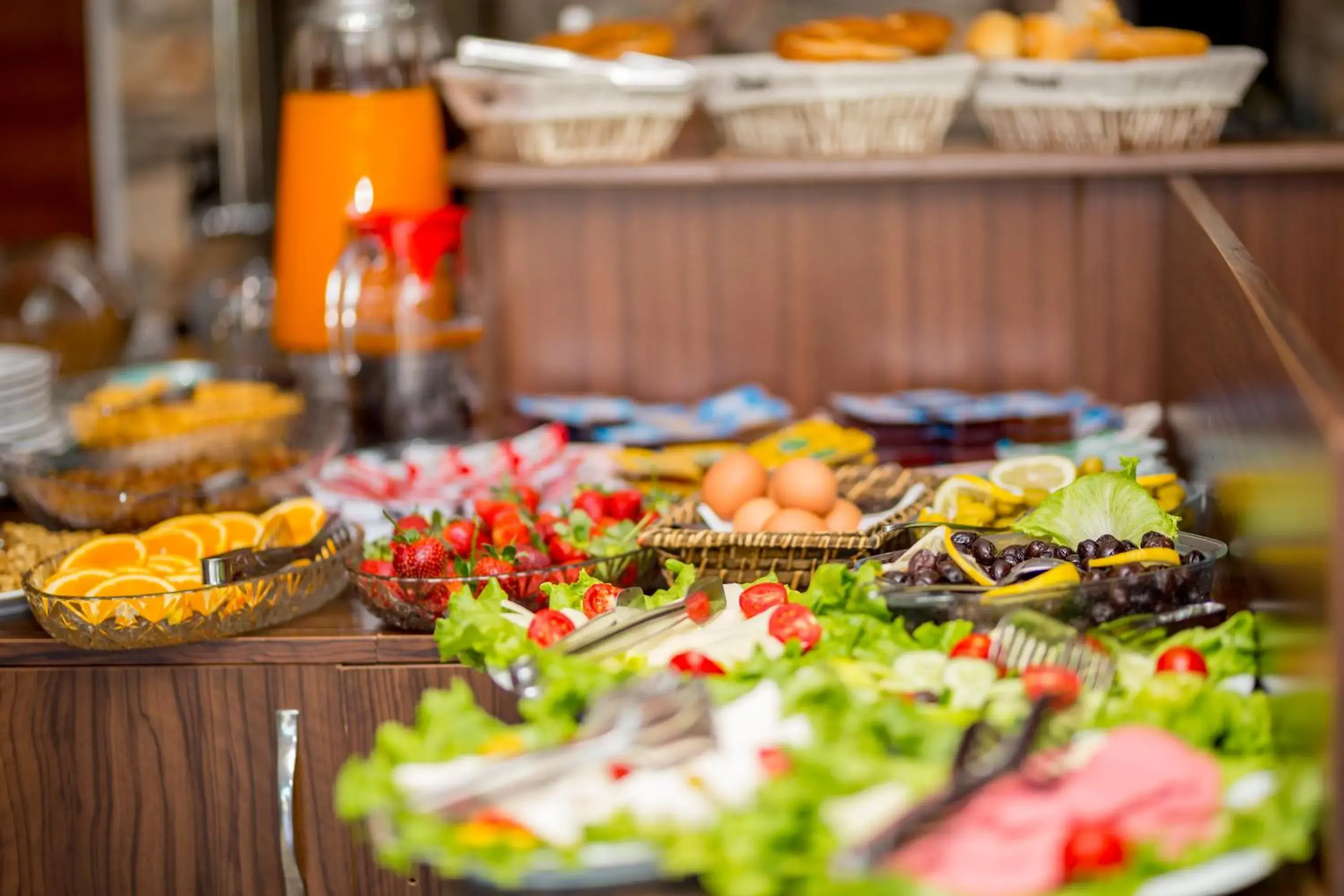Buffet breakfast in Meddusa Hotel Istanbul