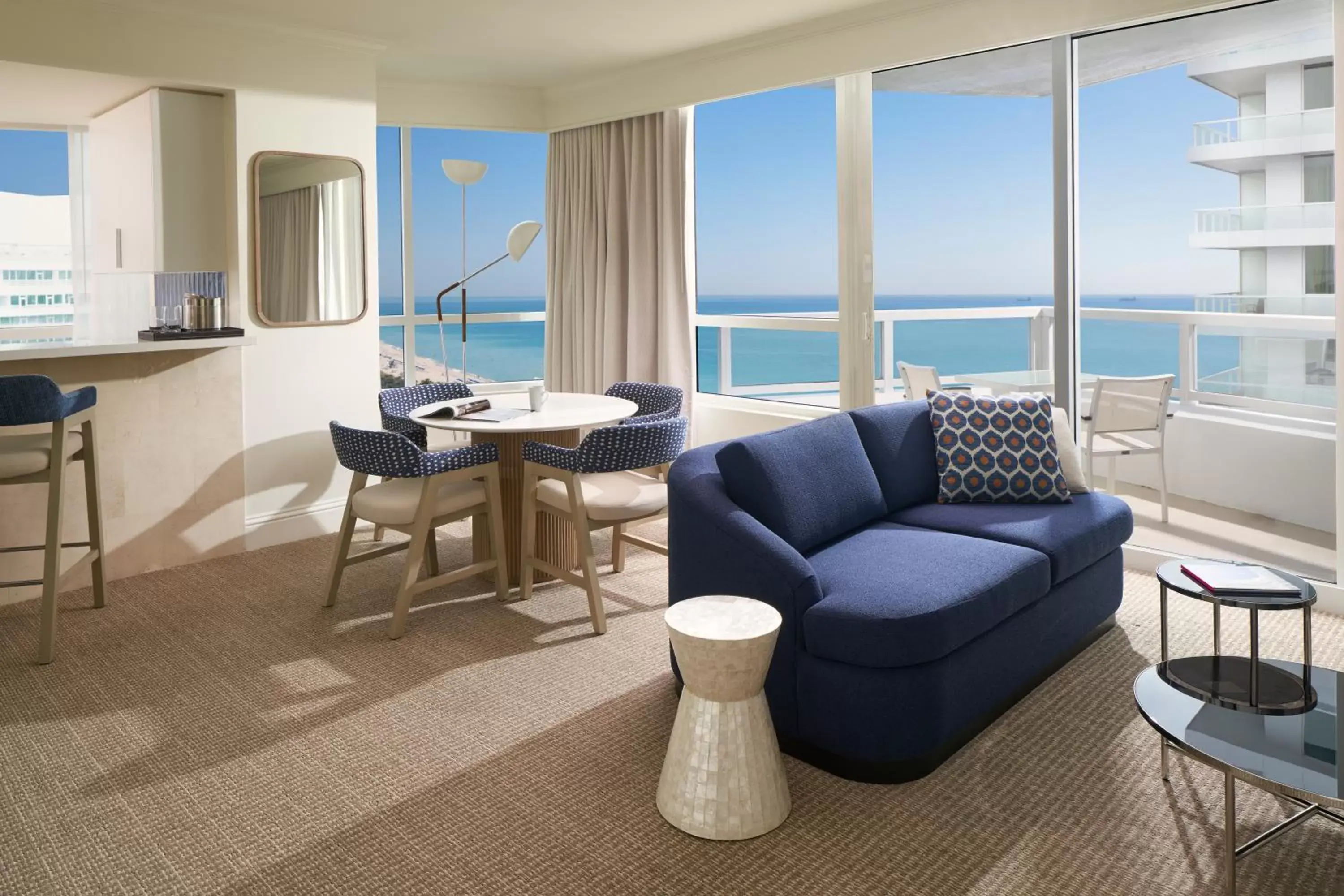 Living room, Sea View in Fontainebleau Miami Beach