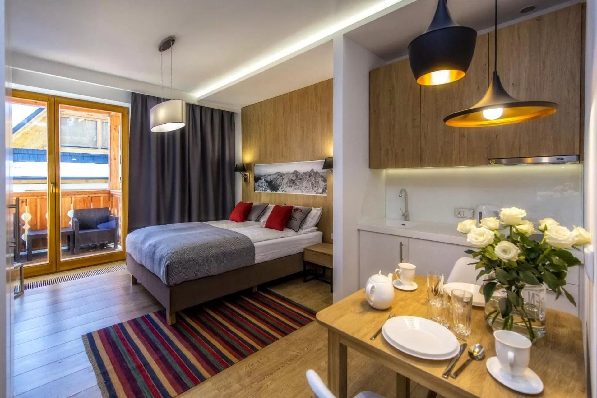 Bed in Aparthotel Giewont