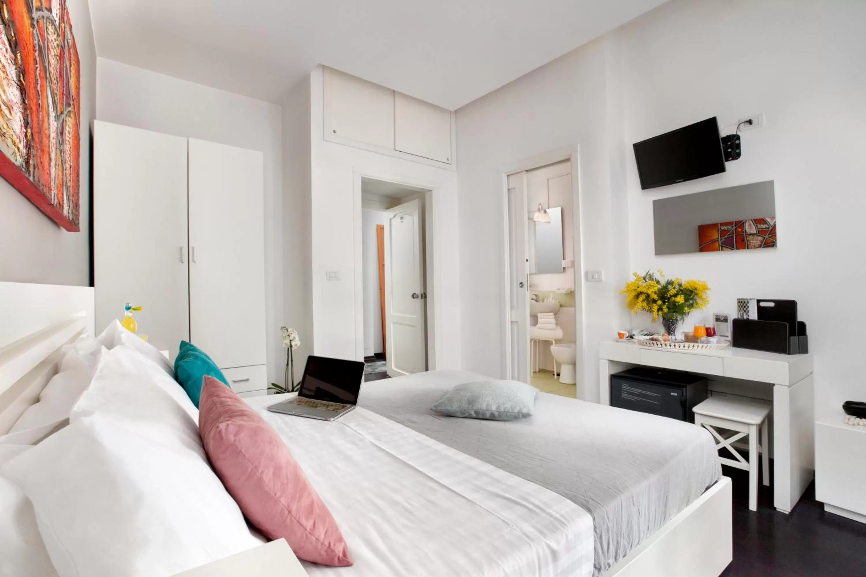 Bed in Hotel Herculaneum