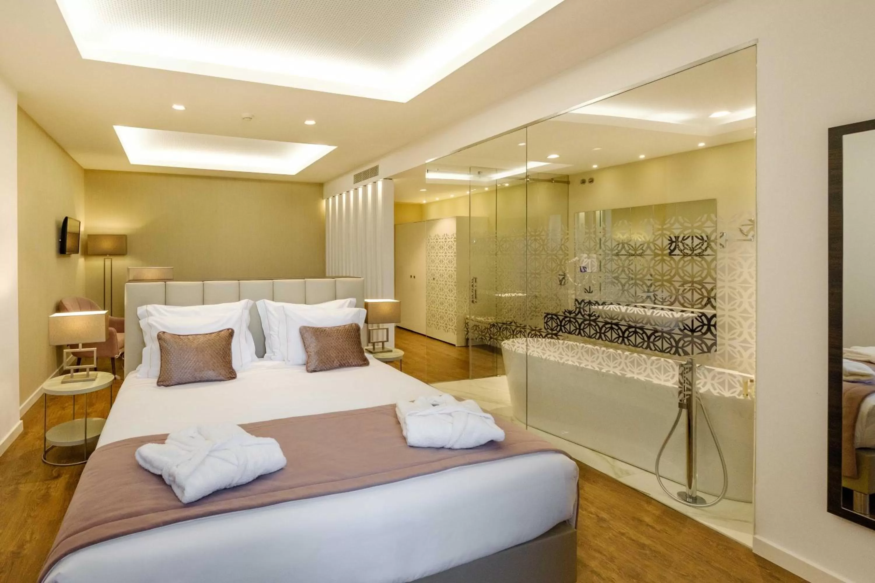 Bed in SDivine Fatima Hotel, Congress & Spirituality