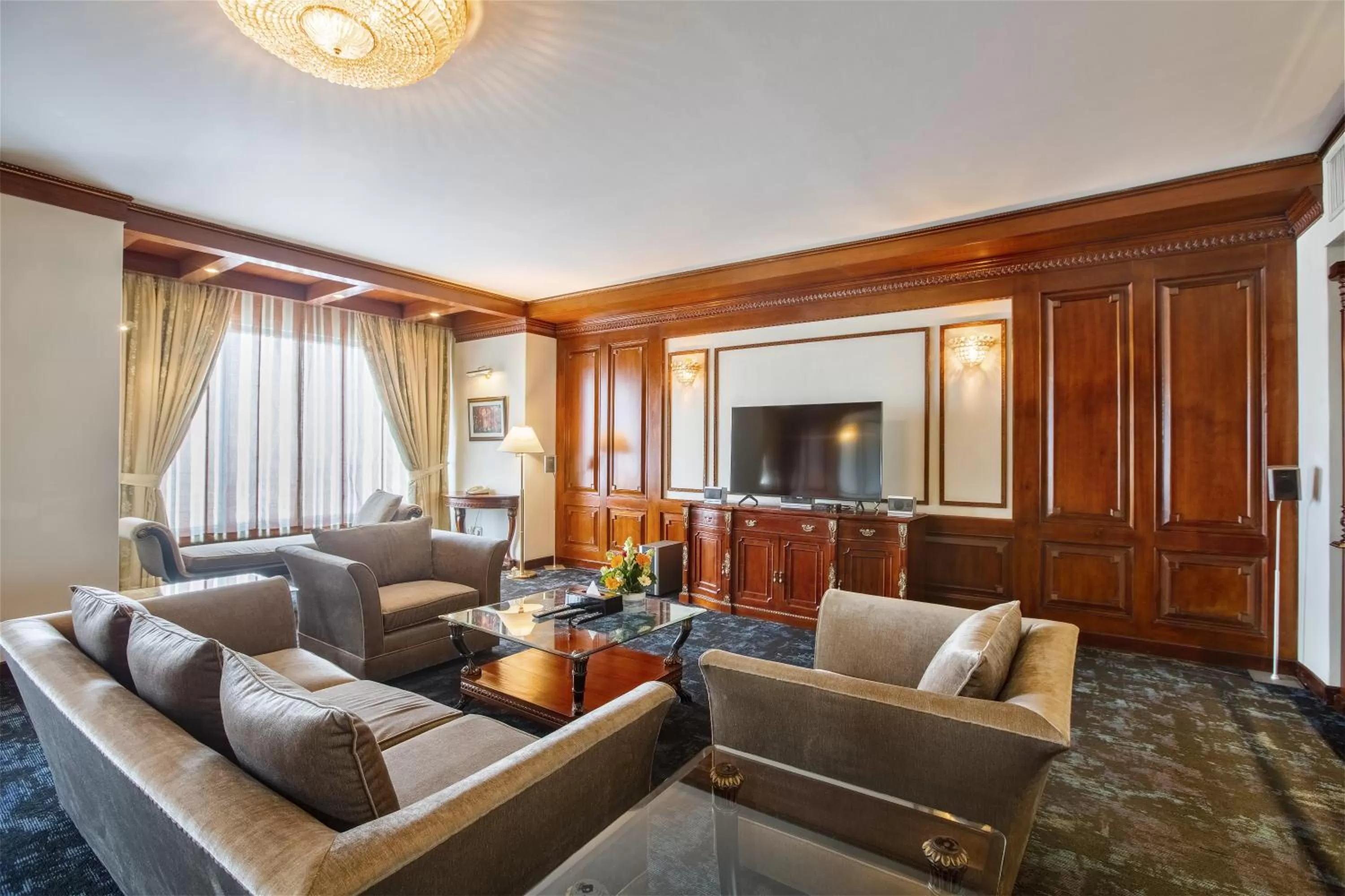 Seating area in Hotel Sarina