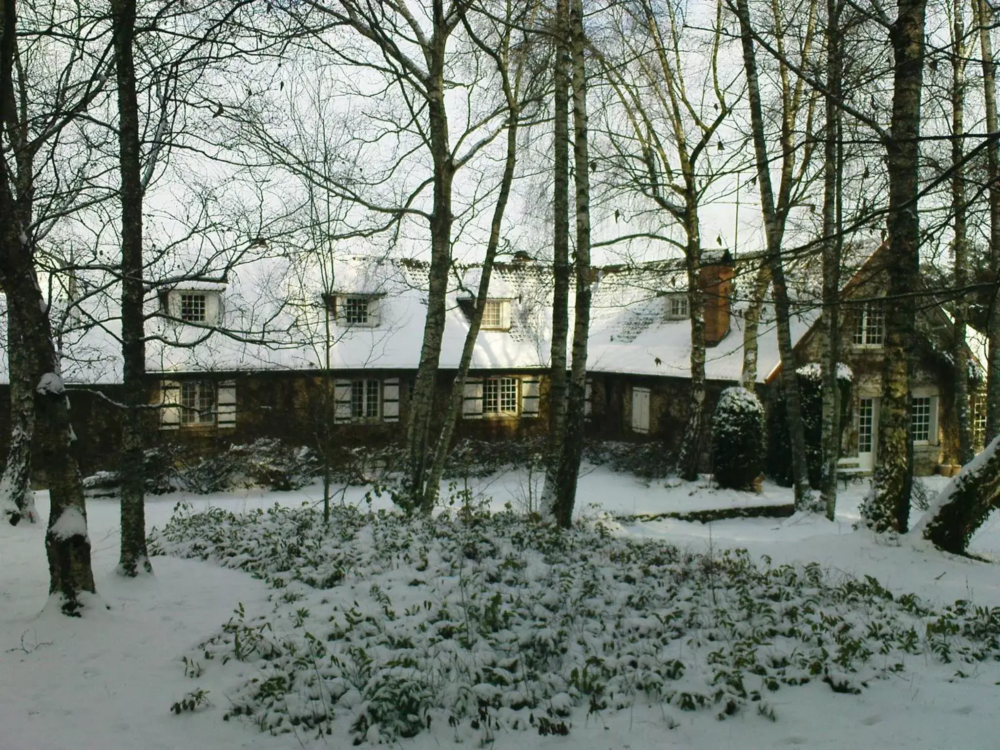 Facade/entrance, Winter in La Croix du Reh