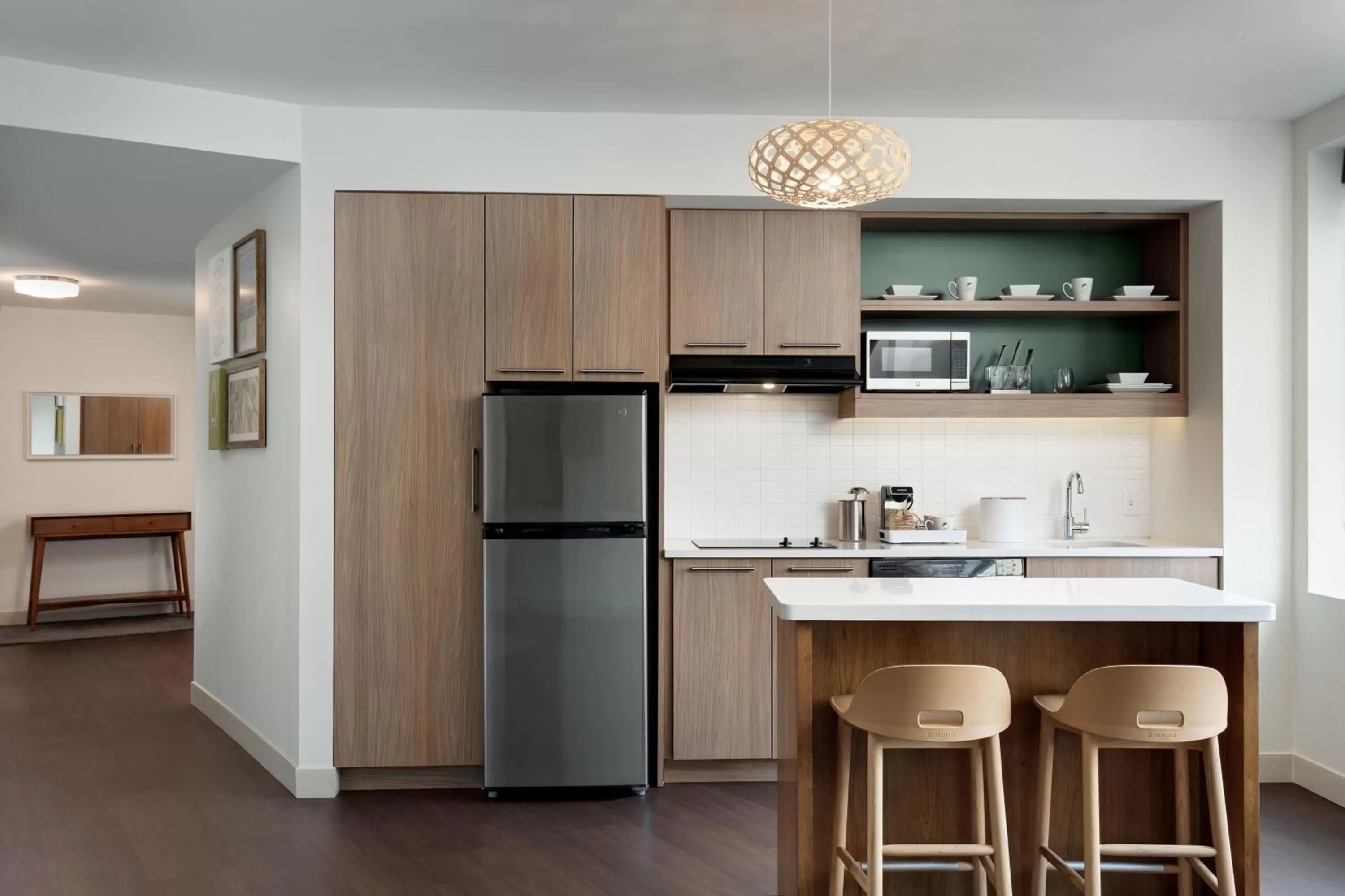 Kitchen or kitchenette in Element Detroit at the Metropolitan