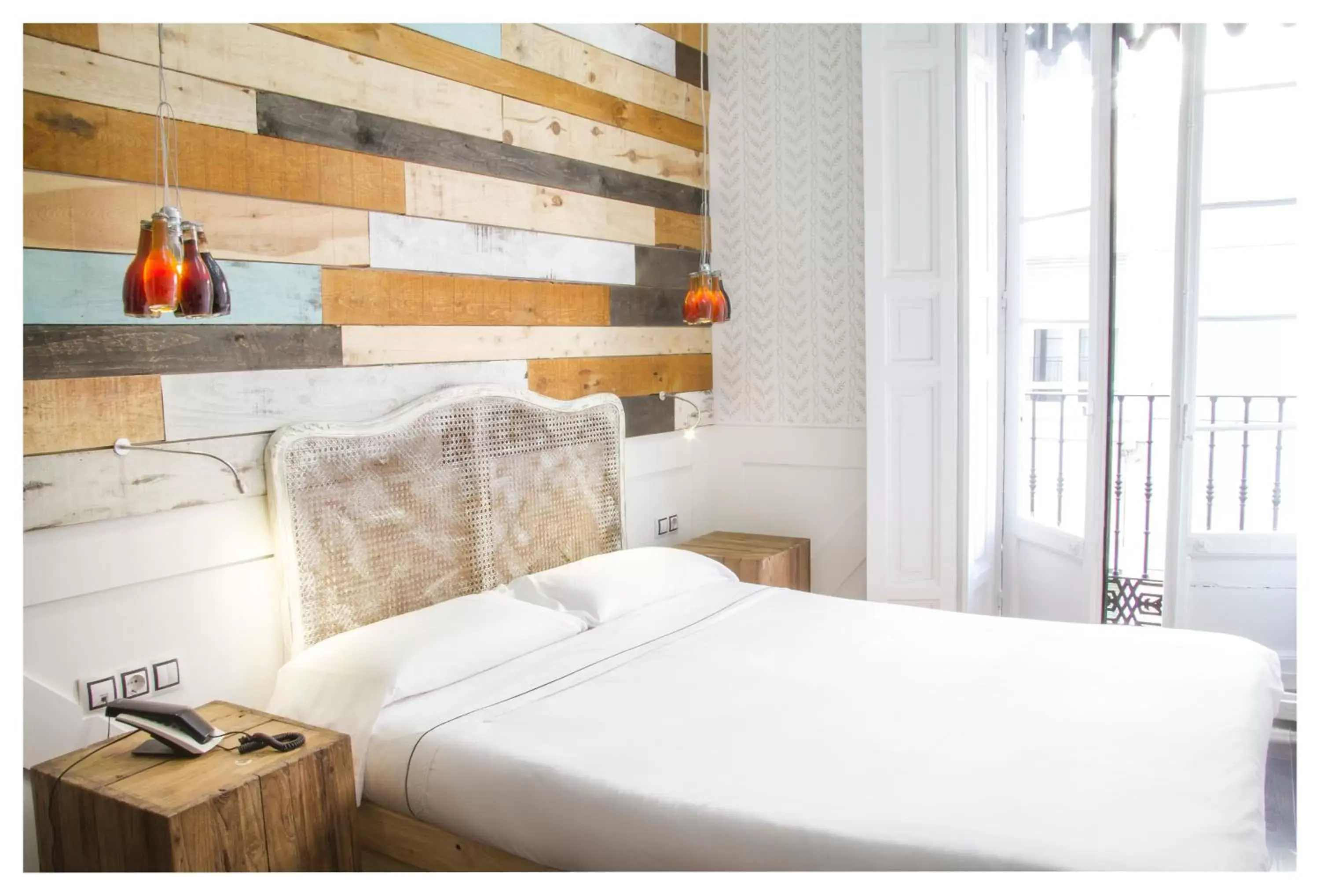 Decorative detail, Bed in Hotel Life Gran Via Design