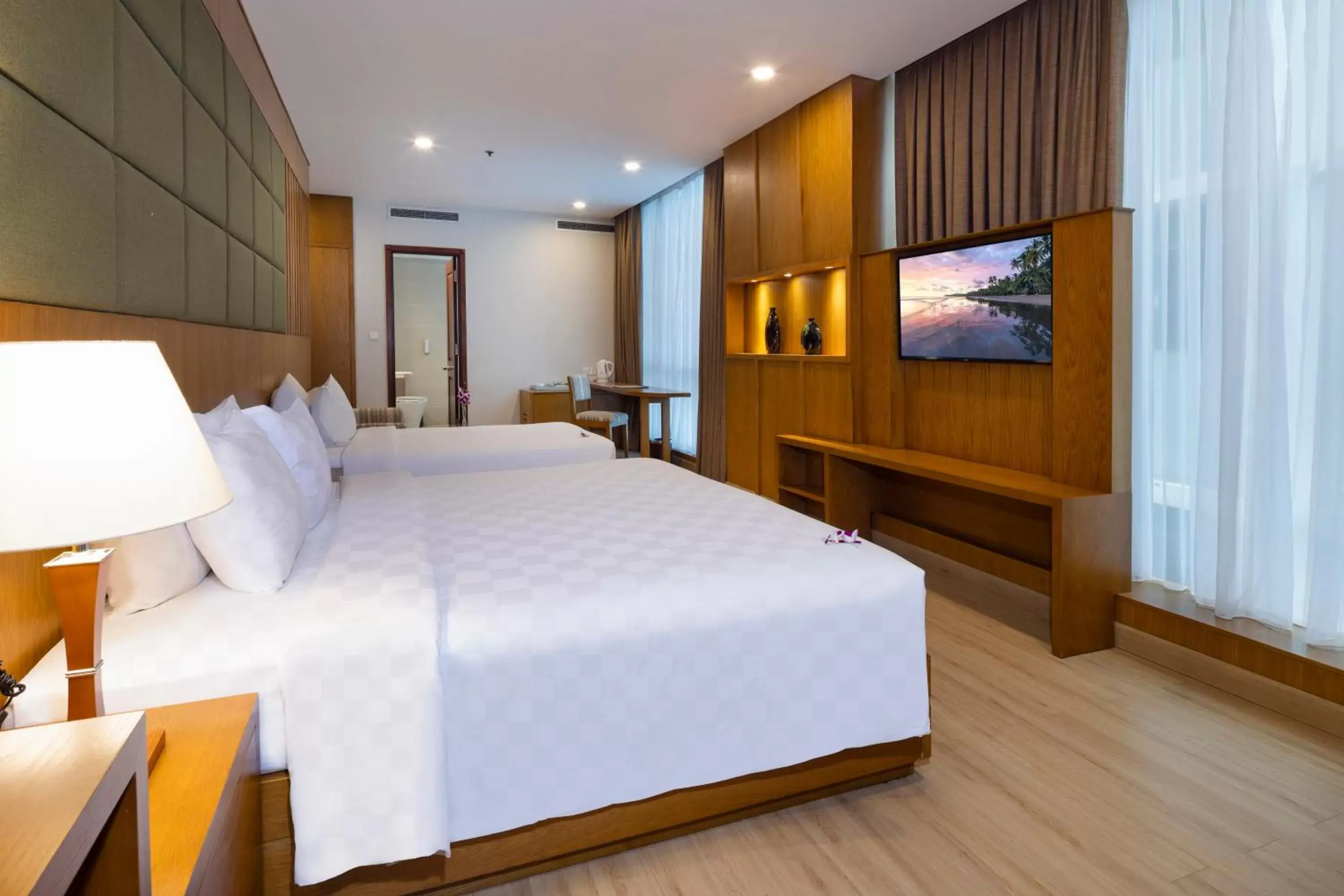 Guests, Bed in Eden Star Saigon Hotel