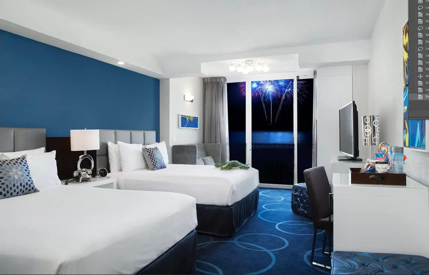 Bedroom in B Resort and Spa Located in Disney Springs Resort Area