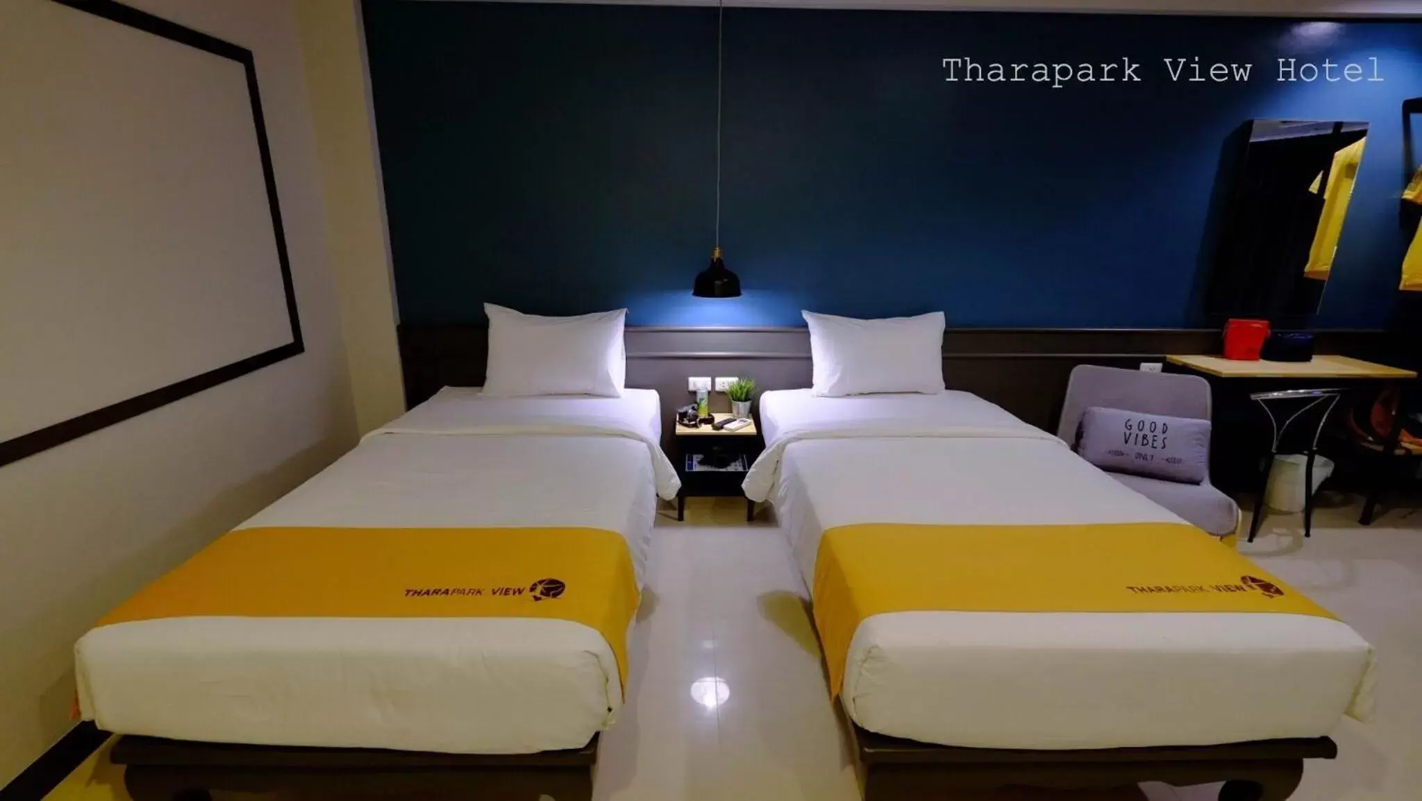 Bed in Tharapark View Hotel - SHA Plus