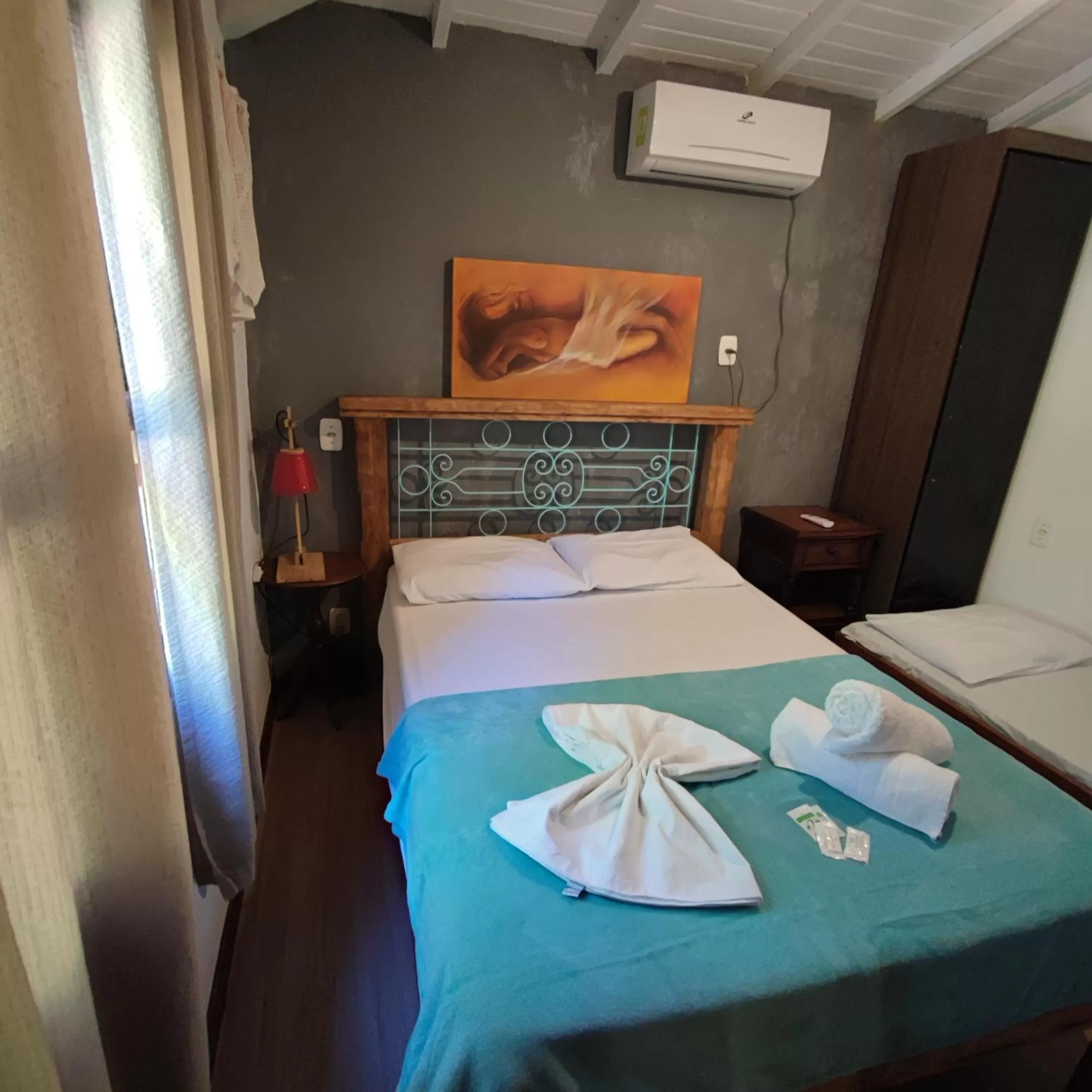 Bed in Hotel Chácara das Flores