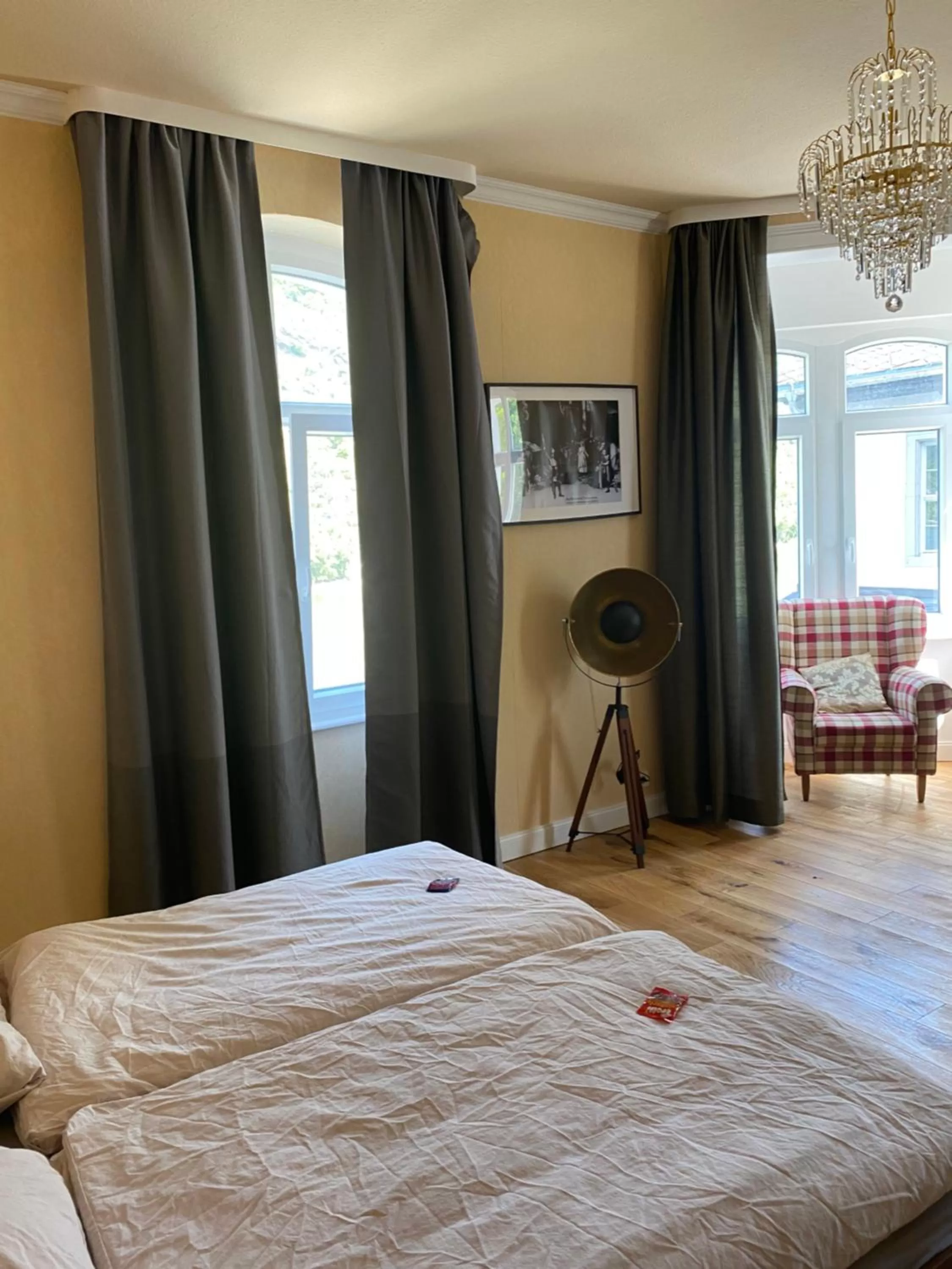 Bed in Pension Zur Fähre