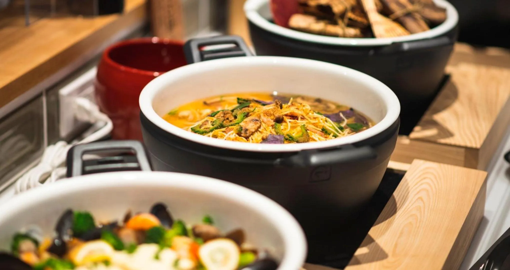 Breakfast in HOTEL SANSUI NAHA Ryukyu Onsen Naminoue-No-Yu