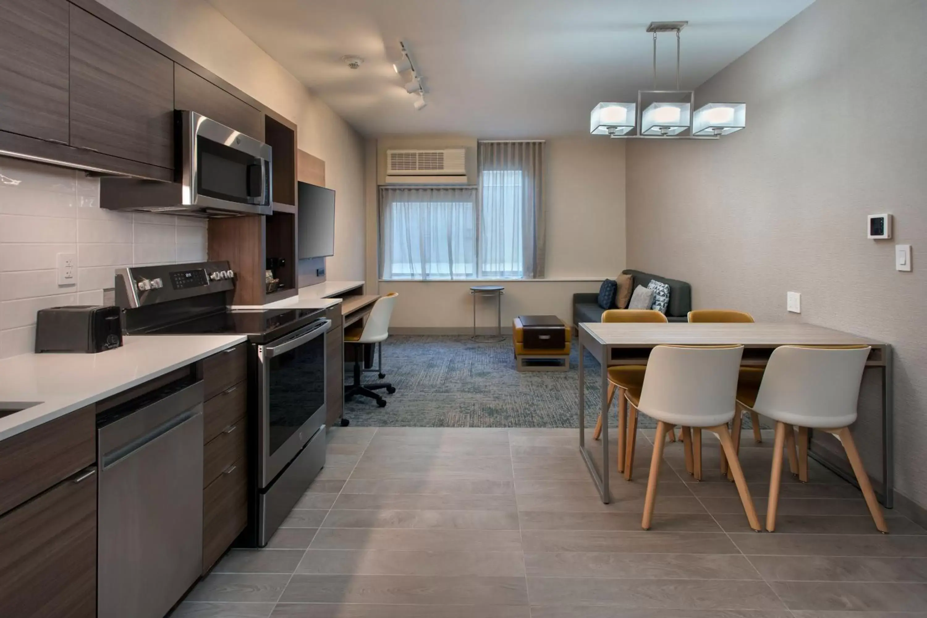 Bedroom, Kitchen/Kitchenette in TownePlace Suites by Marriott New York Brooklyn