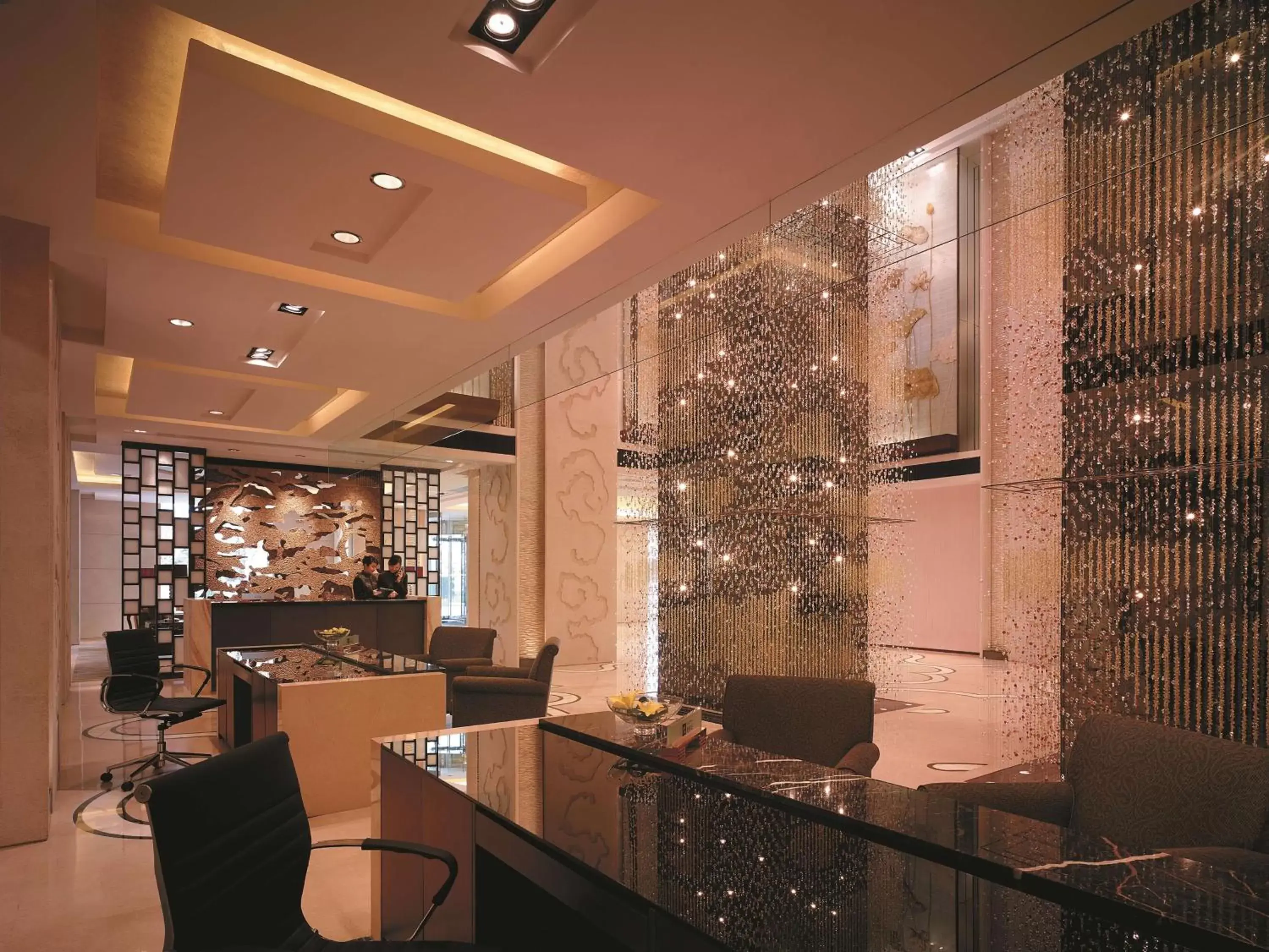 Lobby or reception, Lounge/Bar in Shangri-La Beijing