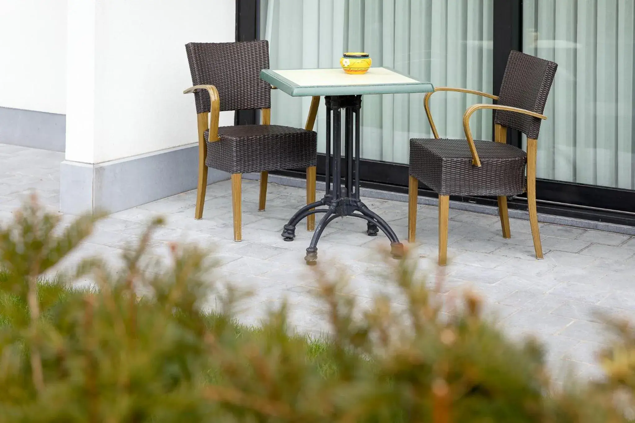 Balcony/Terrace in Hotel Restaurant Weinebrugge