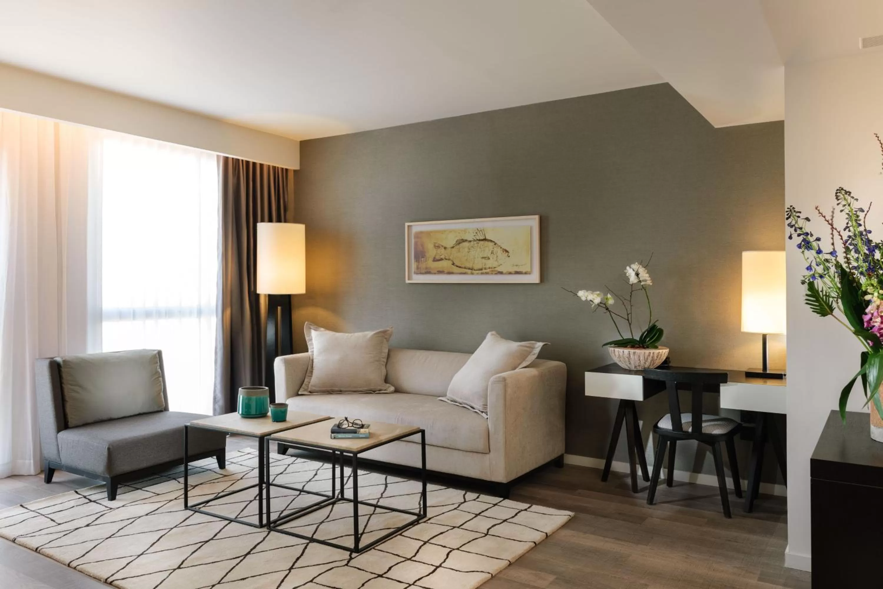 Seating area in Herods Herzliya