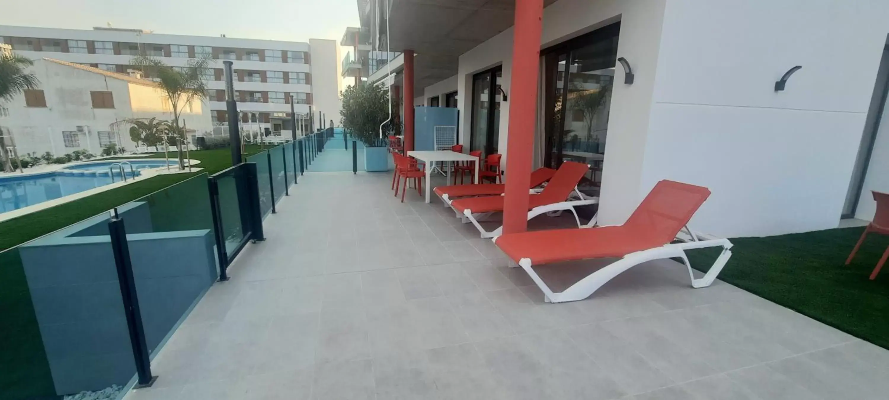 Balcony/Terrace in AZAHAR BEACH Apartments & Spa