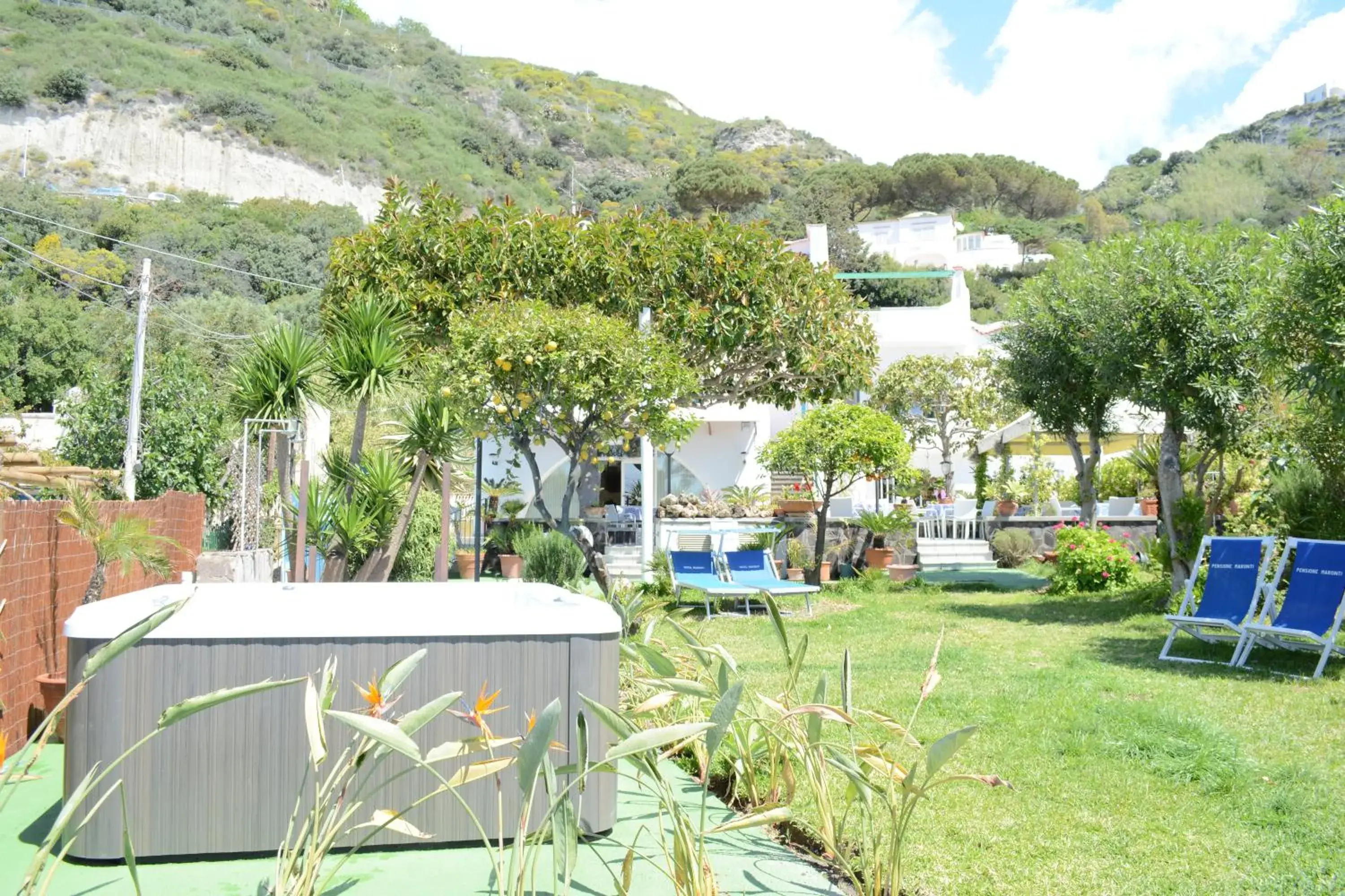 Garden, Swimming Pool in Hotel Maronti