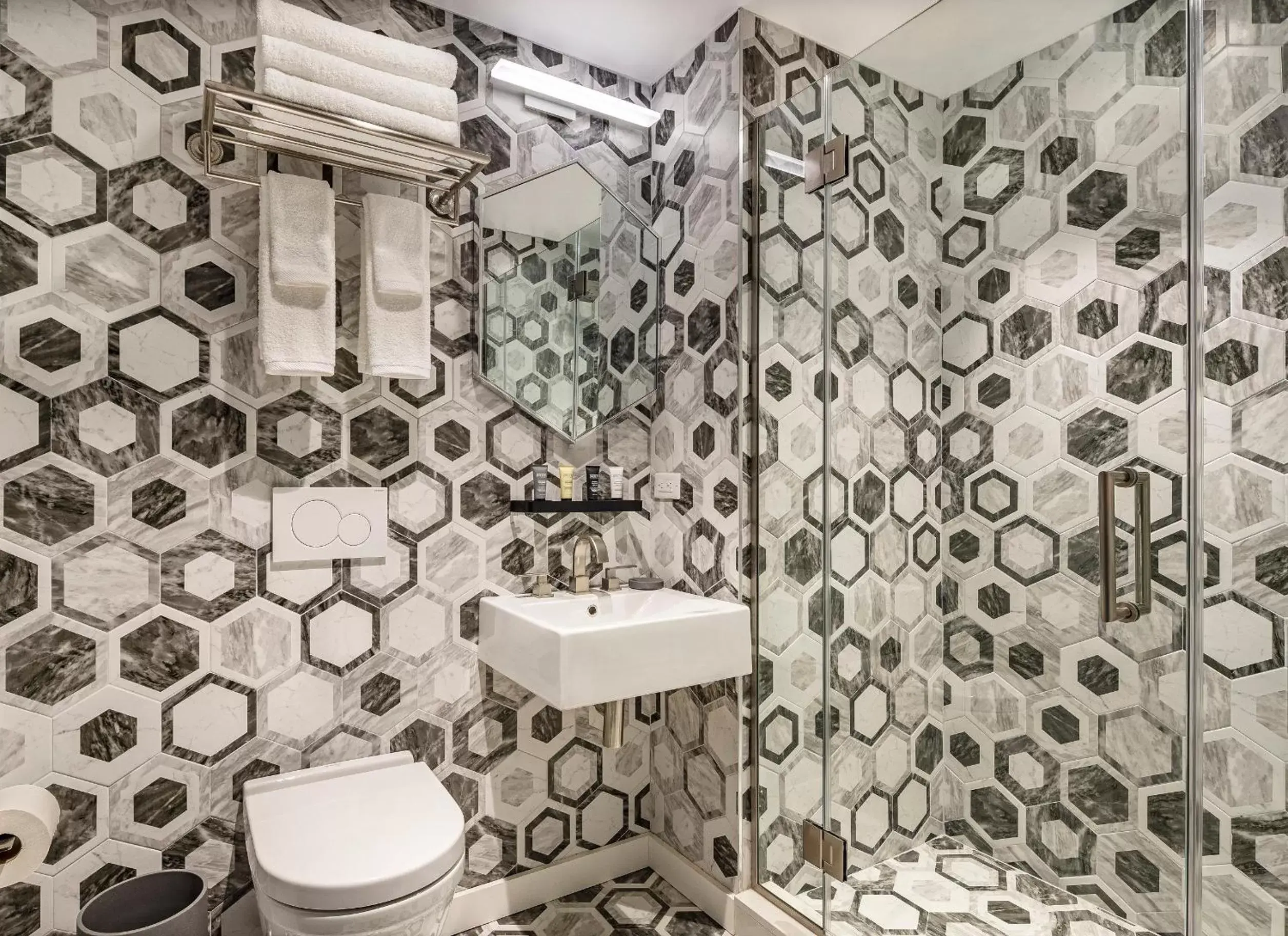 Shower, Bathroom in The FIDI Hotel