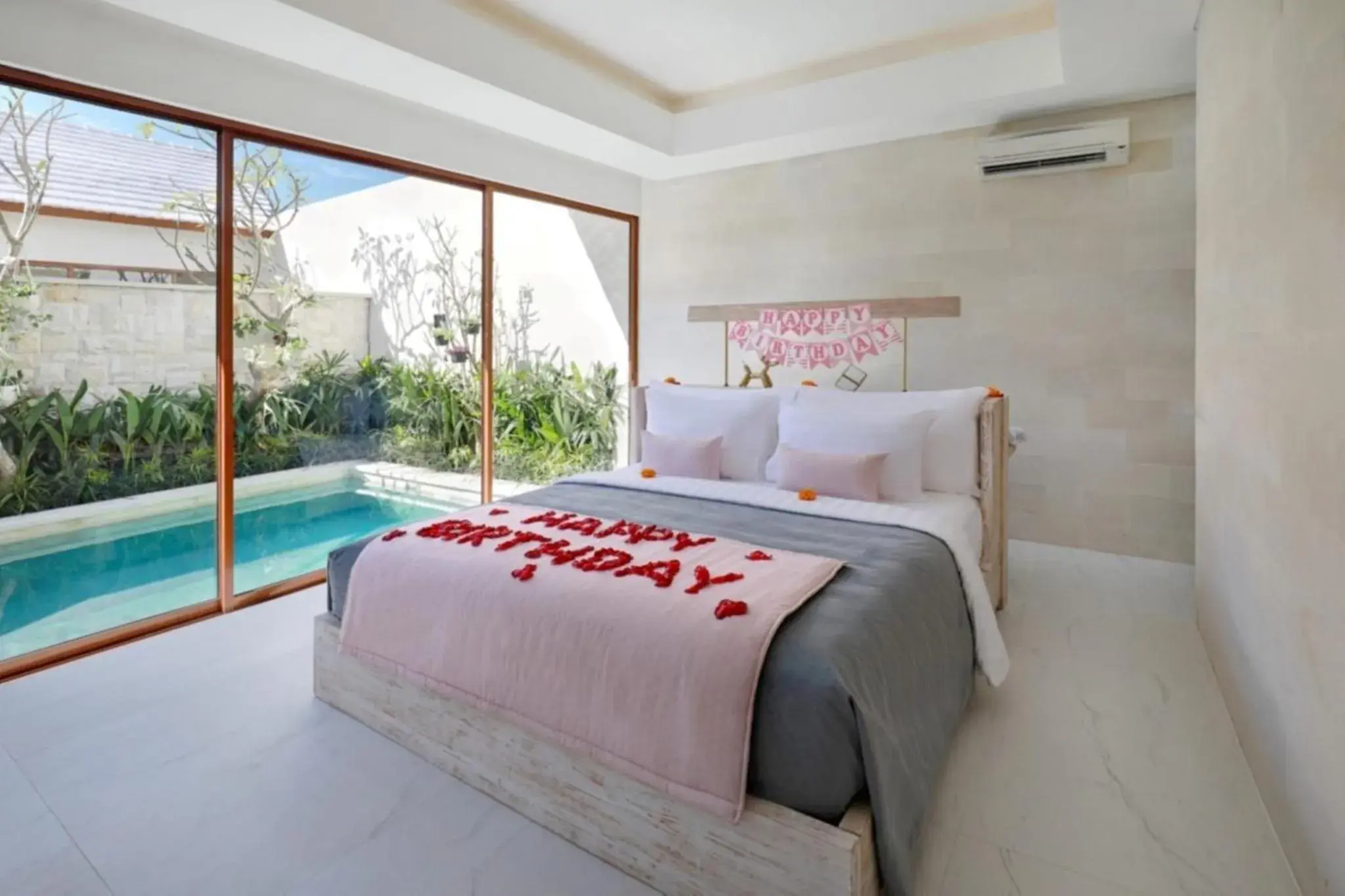 Decorative detail, Bed in La Vie Villa Seminyak by Ini Vie Hospitality