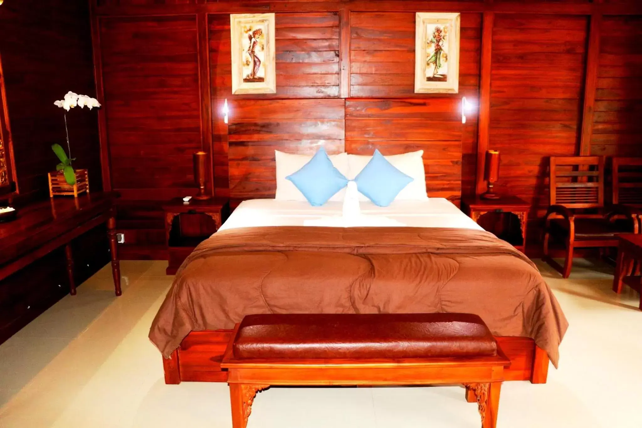 Bed in Pemedal Beach Resort