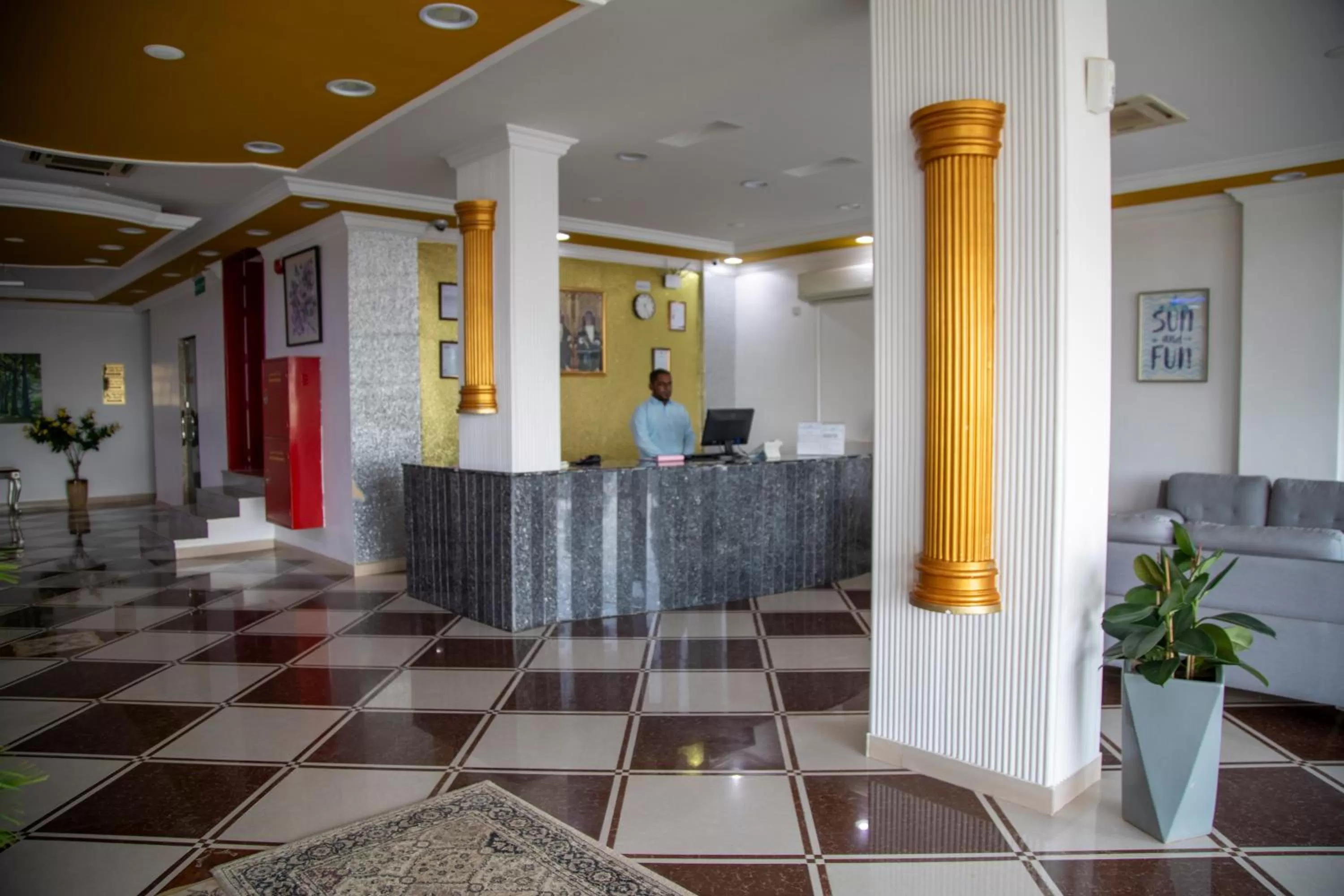Lobby or reception in DREAMLAND HOTEL APARTMENT NIZWA