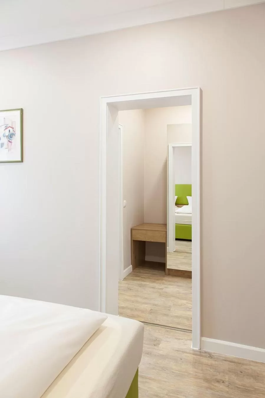 Bed in Hotel Engelbert